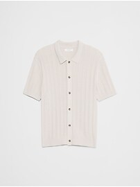 Textured Sweater Polo