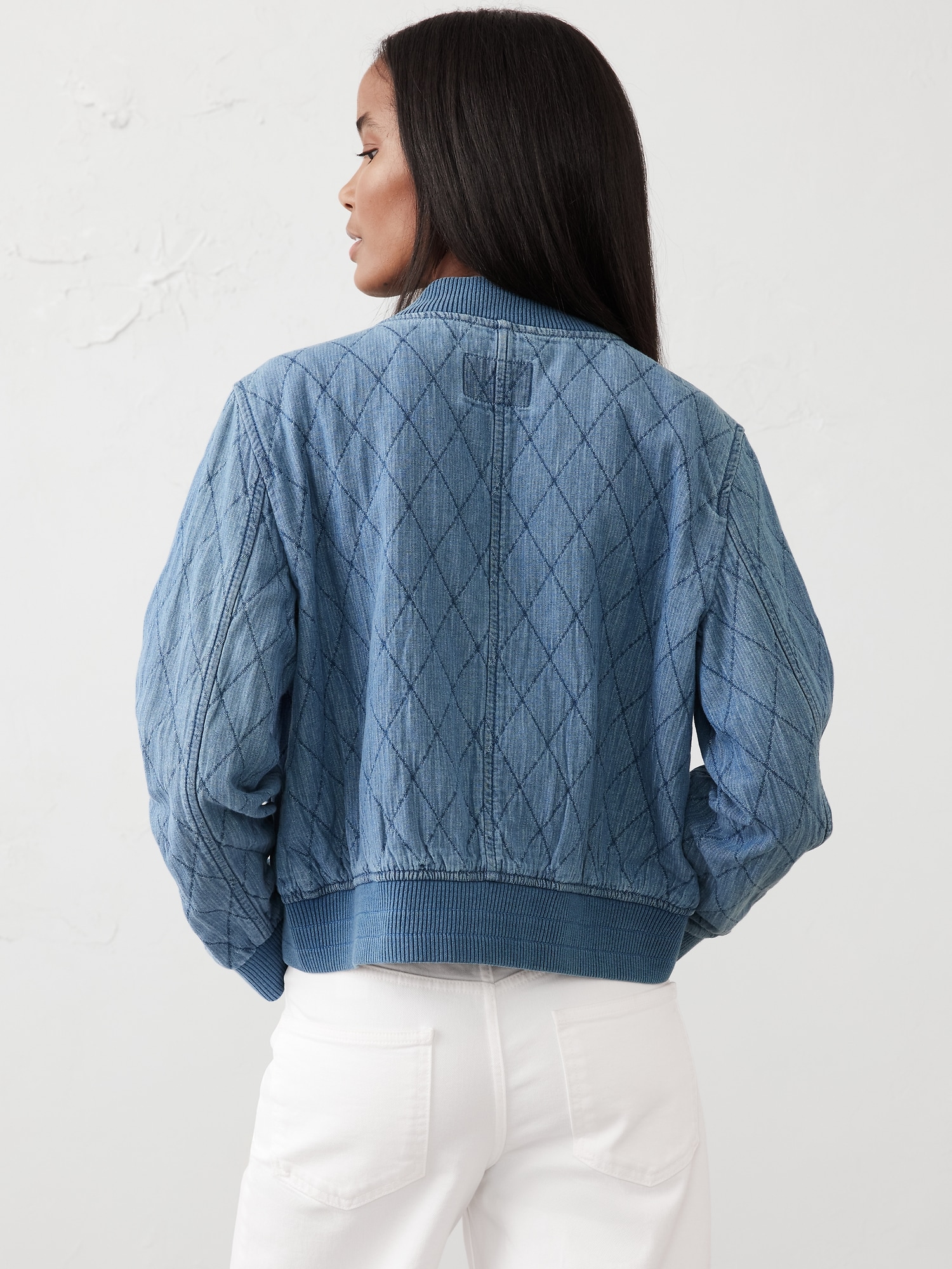 Quilted Bomber Jacket