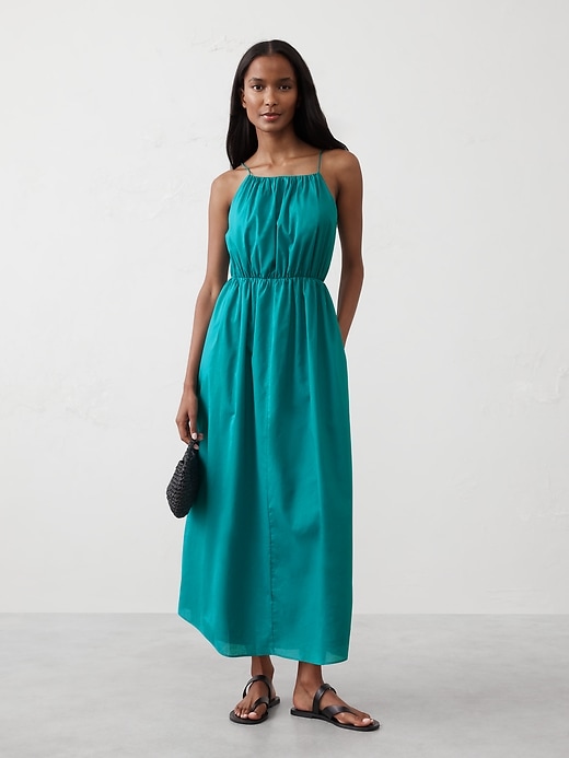 Fine-Gathers Maxi Dress