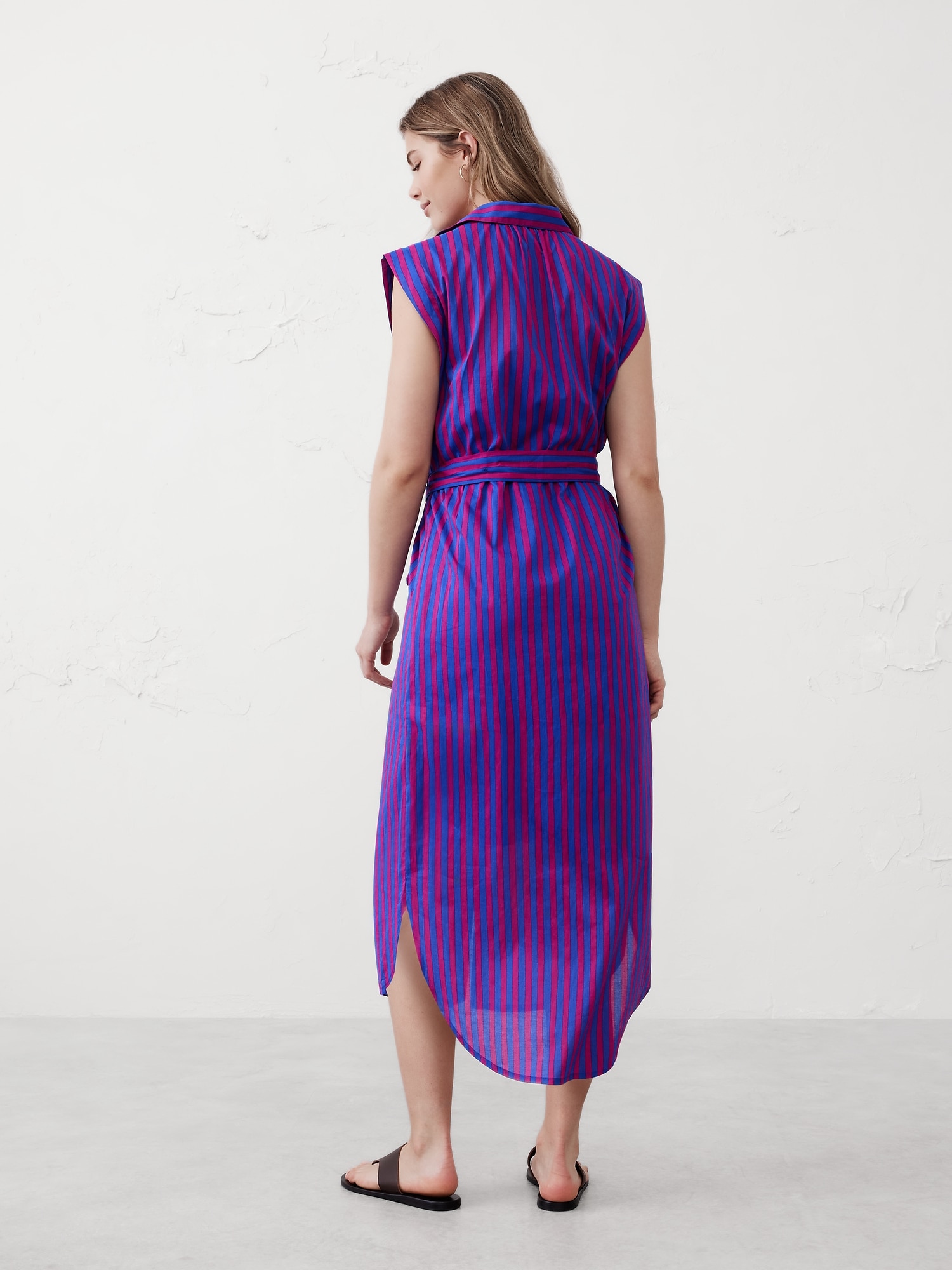 Drapey Midi Shirtdress