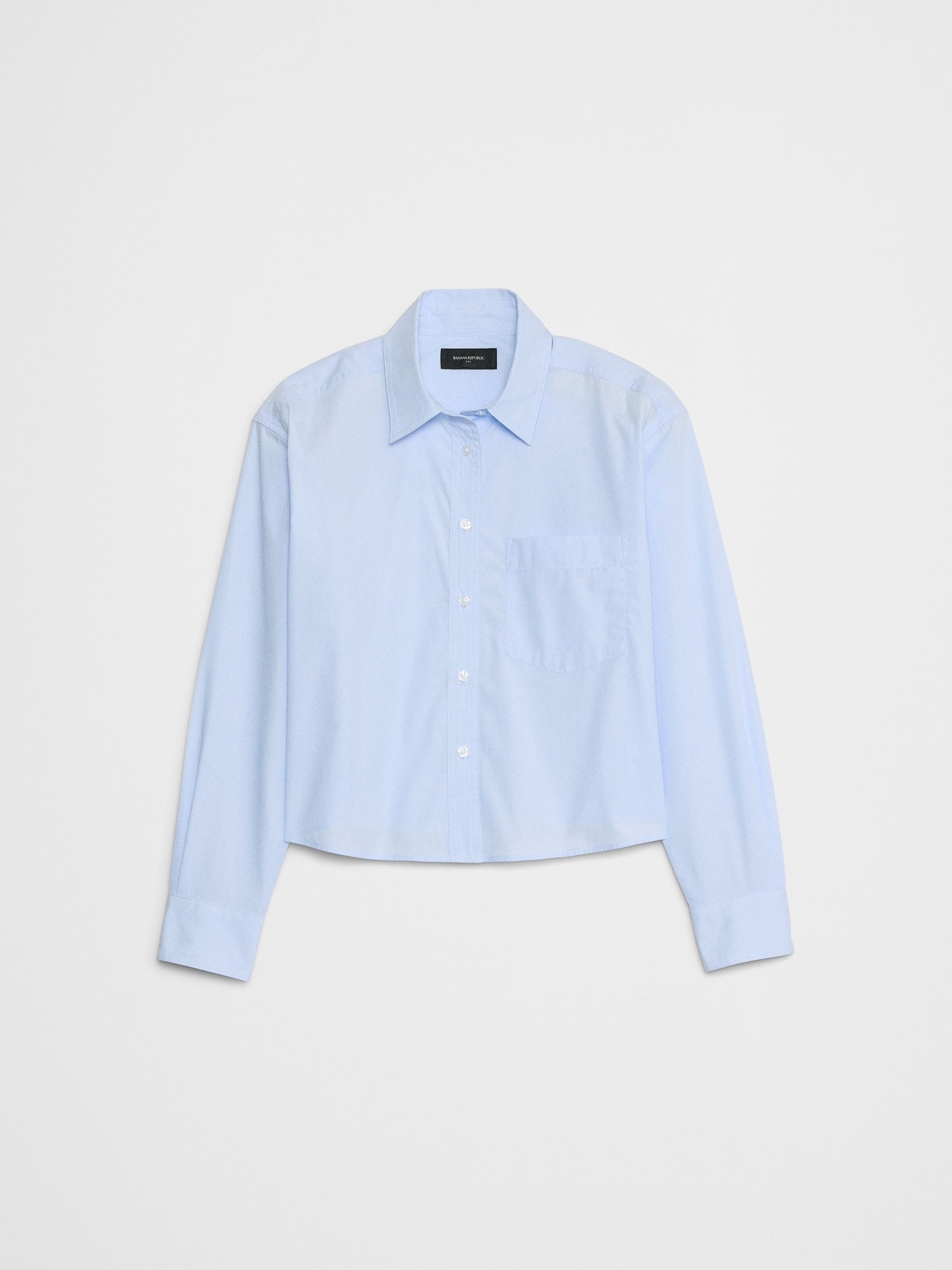 Cropped Denim Shirt