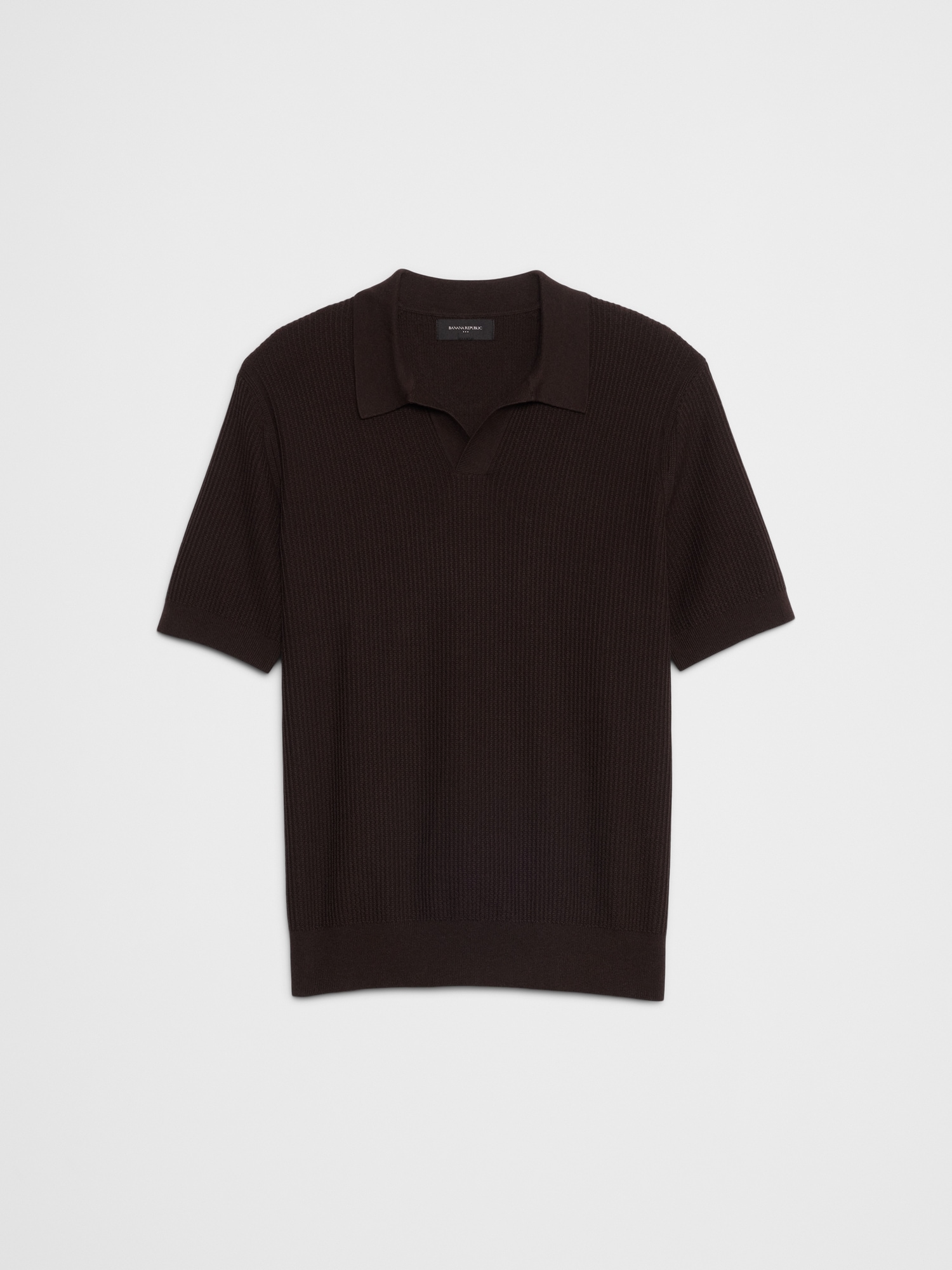 Refined Johnny-Collar Polo