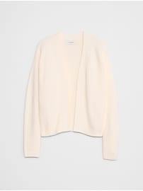 Textured Open-Front Cardigan Sweater