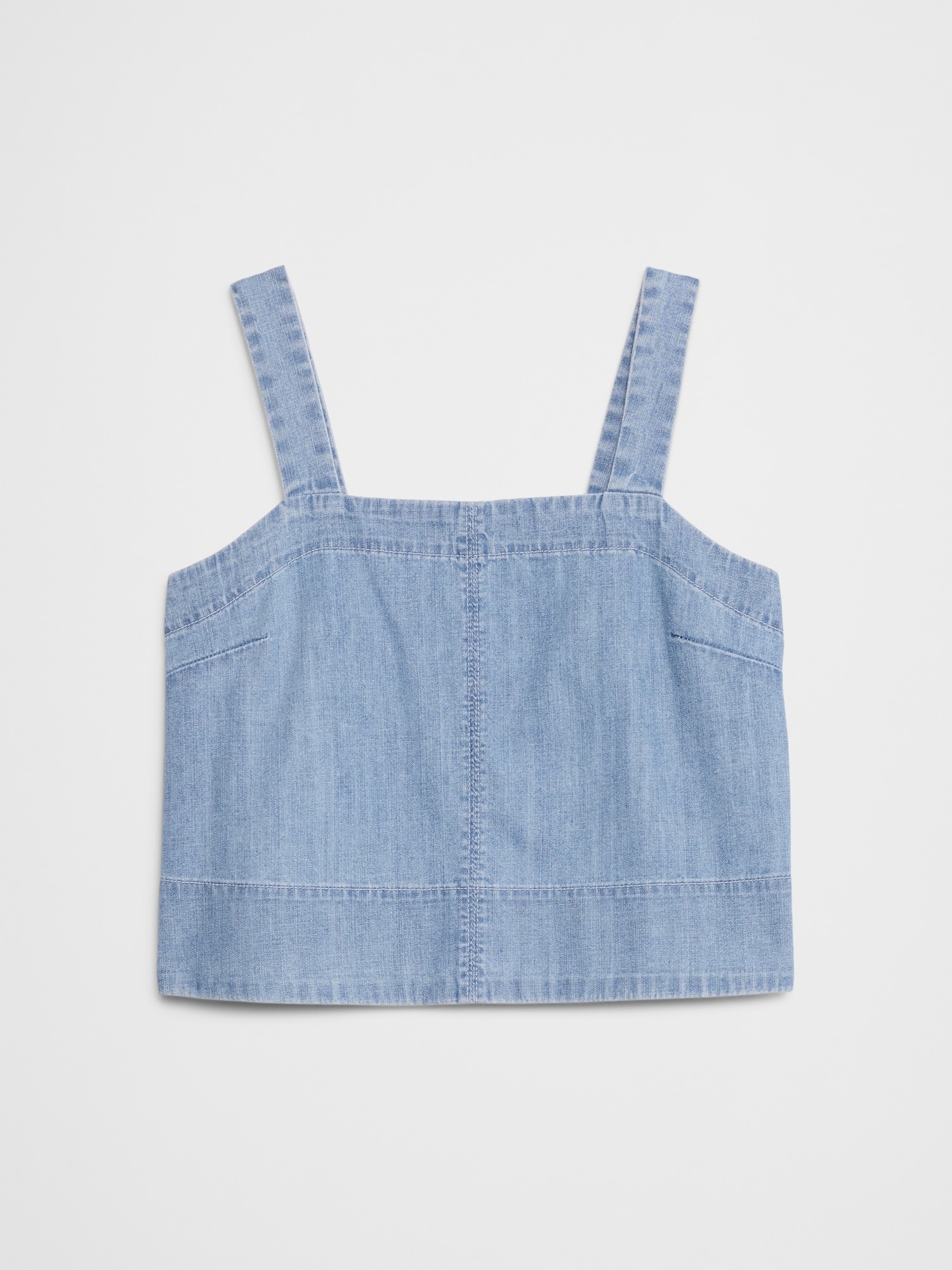 Denim Topstitch Tank