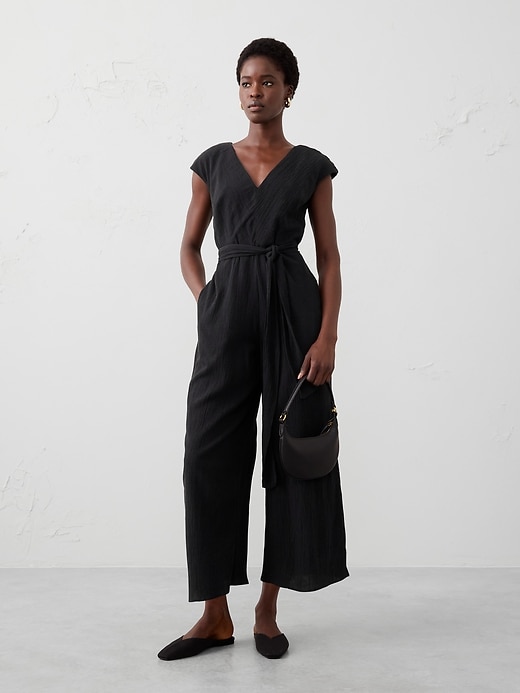 Crinkle Jumpsuit Banana Republic Factory