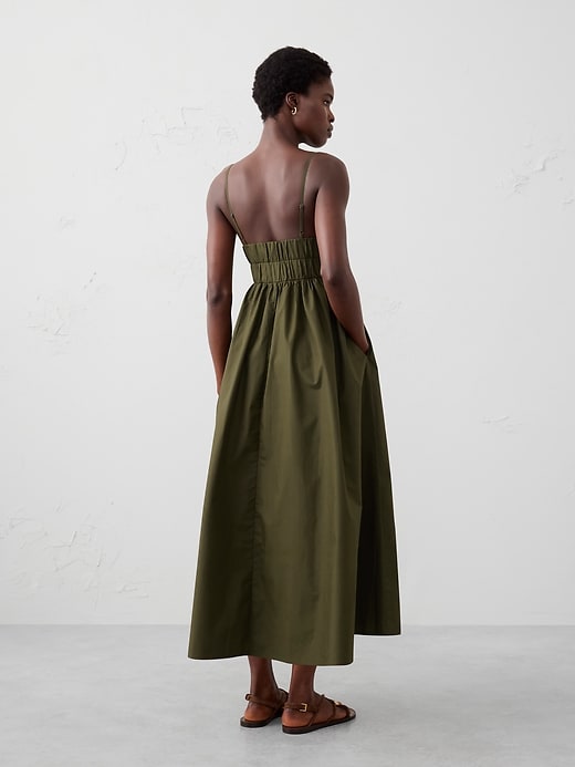 Strappy Empire-Waist Midi Dress