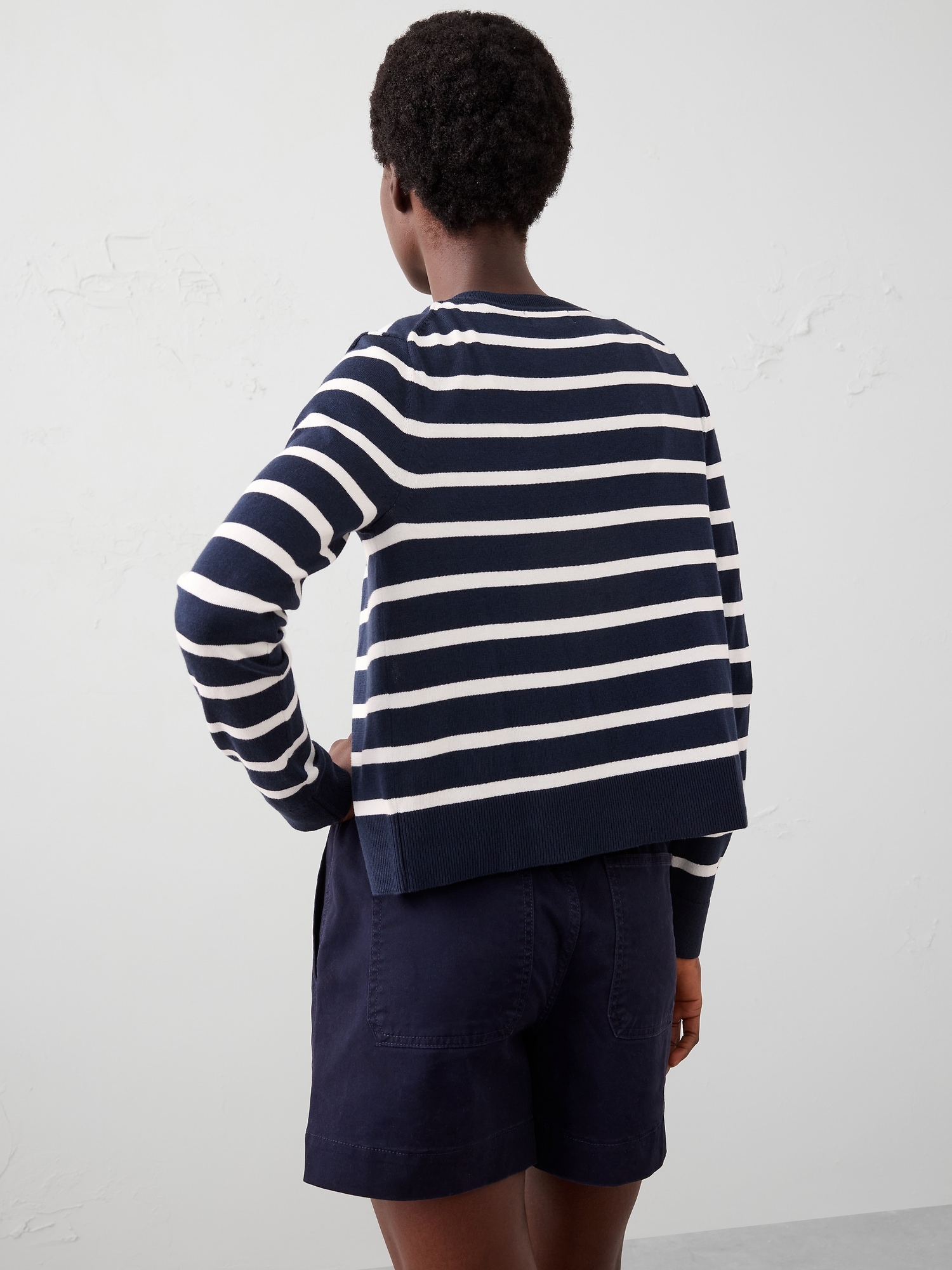 Forever Crew-Neck Cardigan Sweater