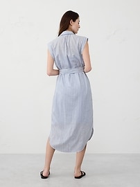 Drapey Midi Shirtdress