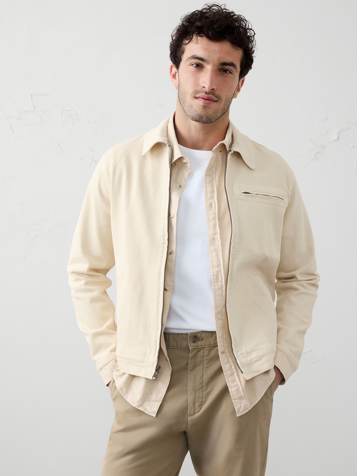 Garment Dyed Trucker Jacket