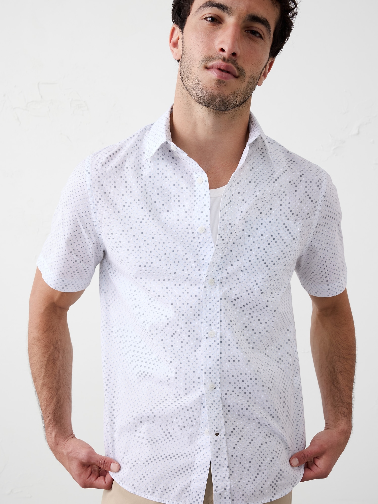 Image number 3 showing, Slim Softwash Cotton Shirt