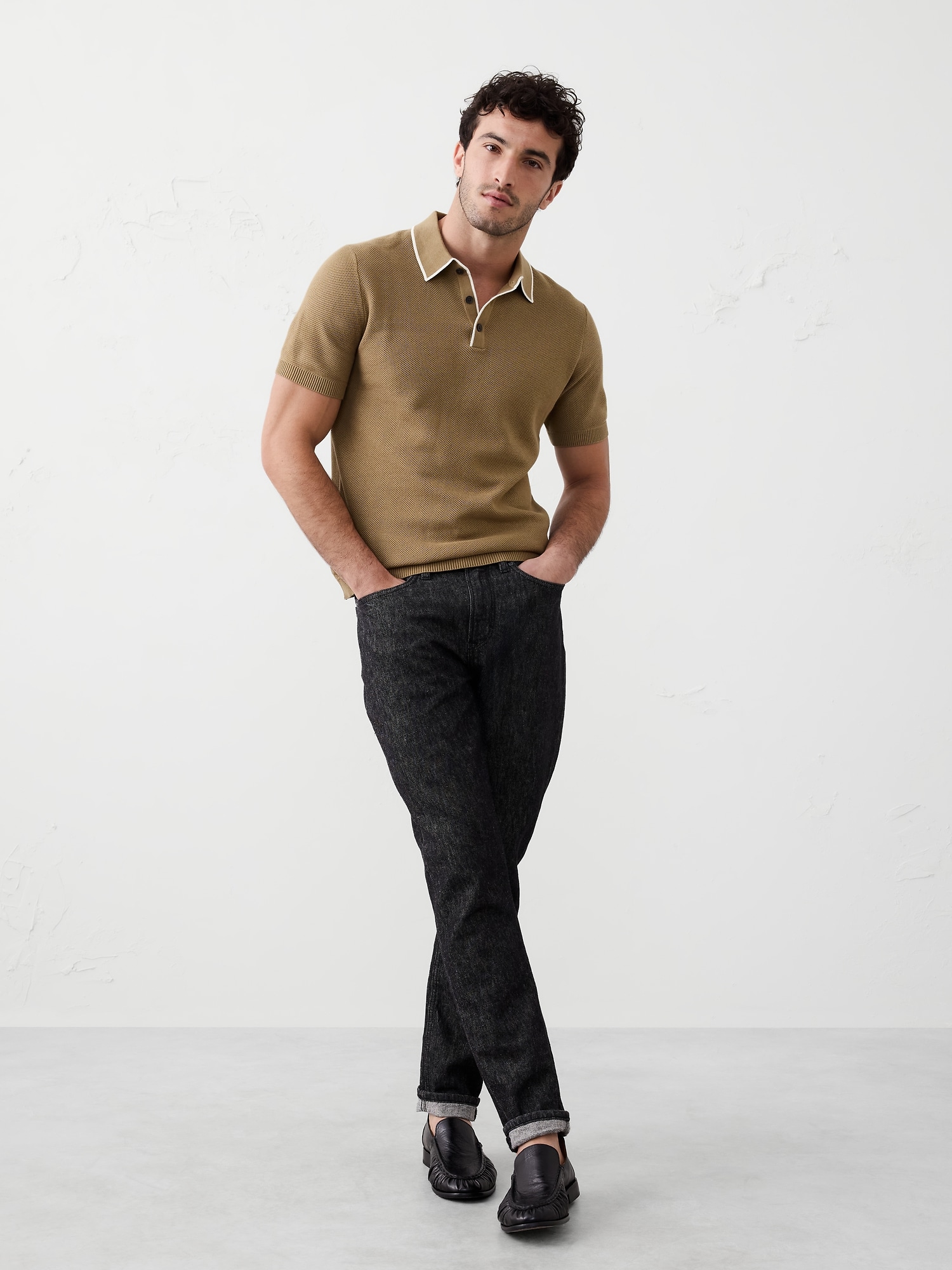 Image number 1 showing, Tipped Textured Polo