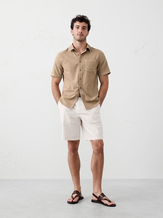 Standard Fit Textured Resort Shirt