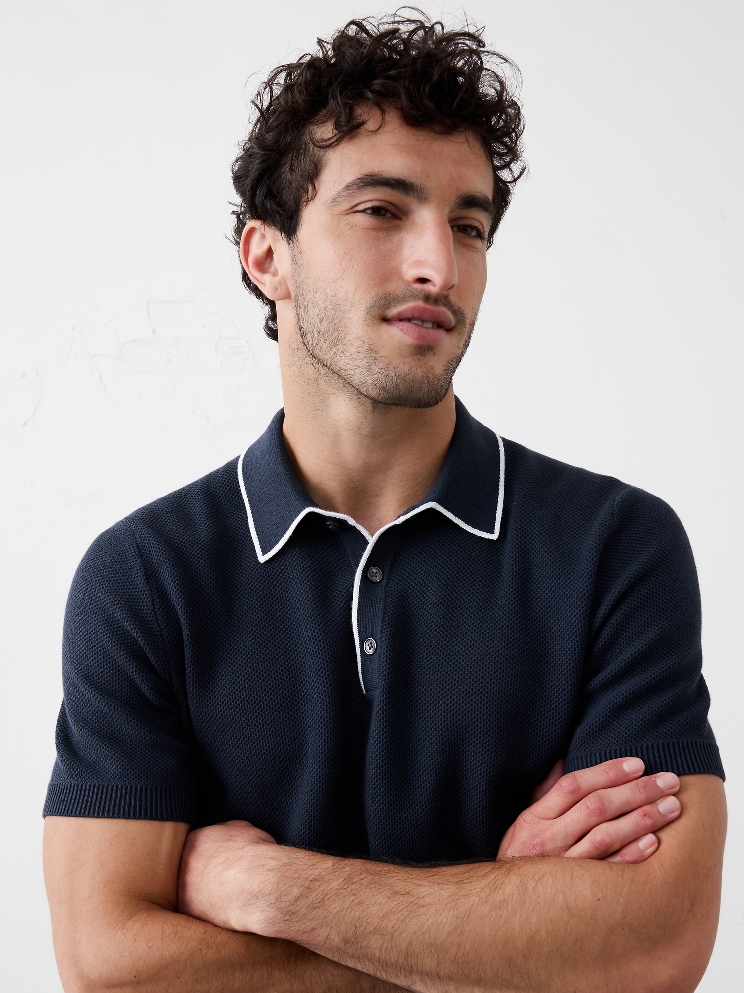 Image number 3 showing, Tipped Textured Polo