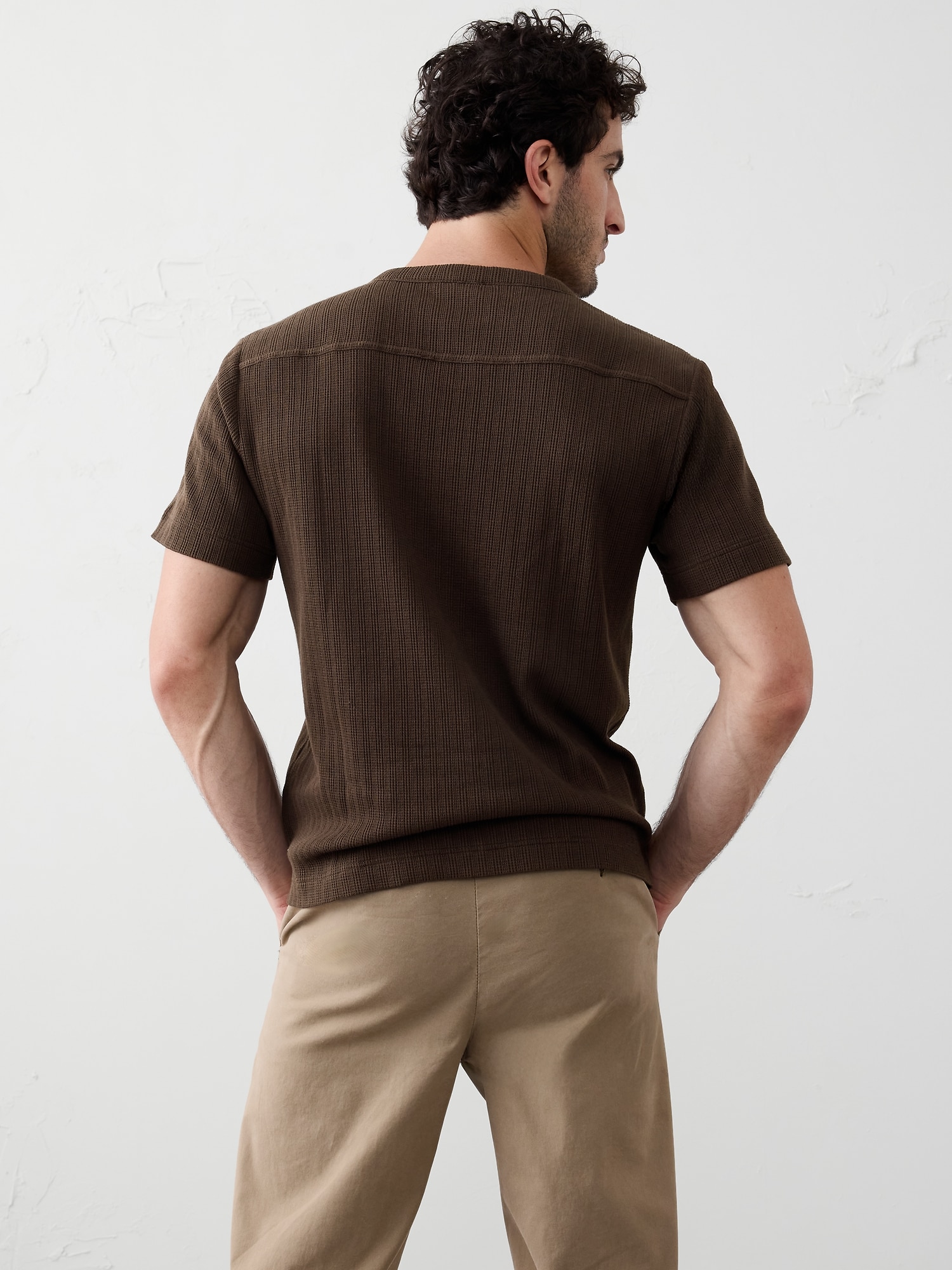 Image number 2 showing, Textured Henley