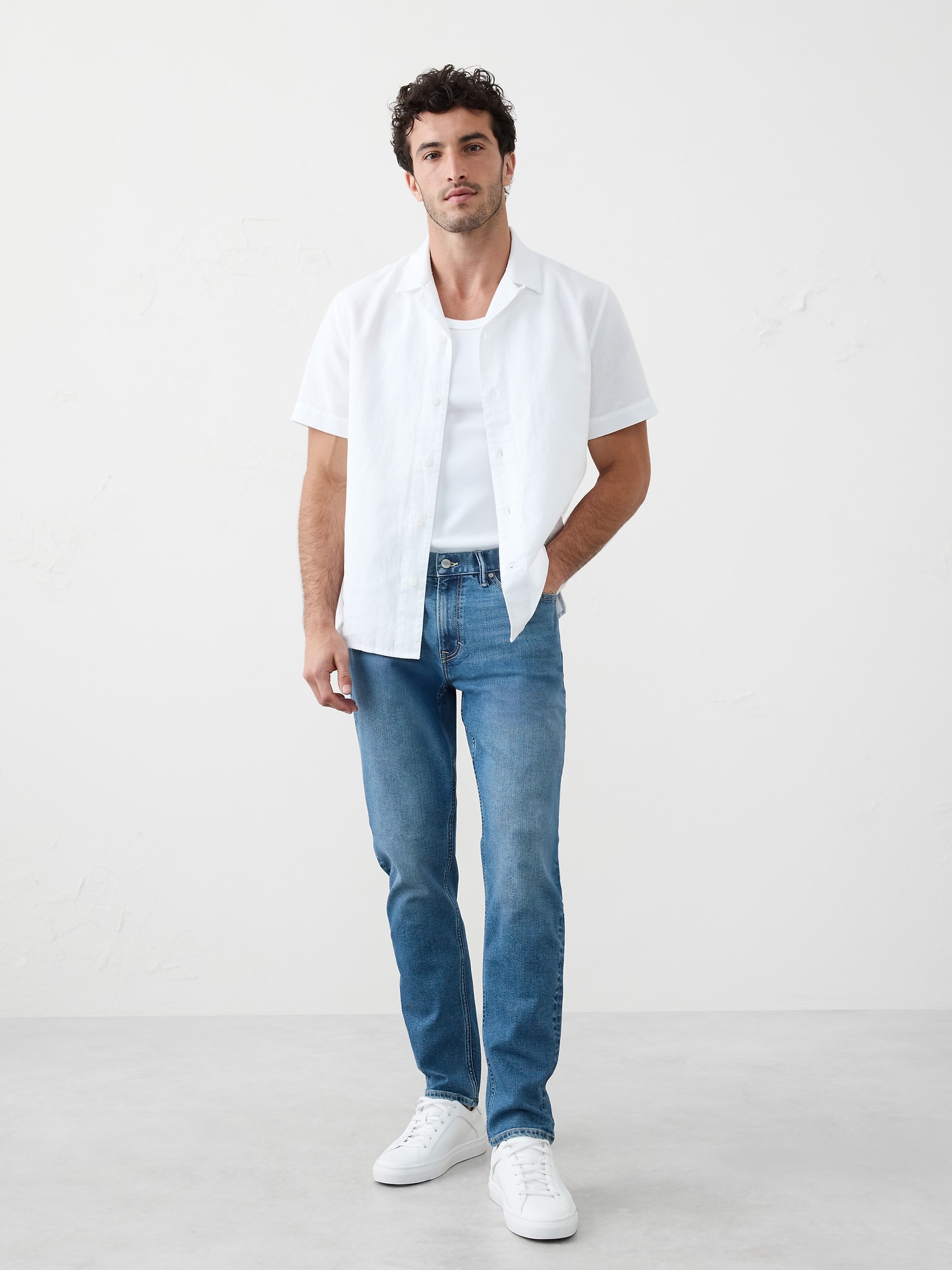 Athletic Travel Jean - Blue