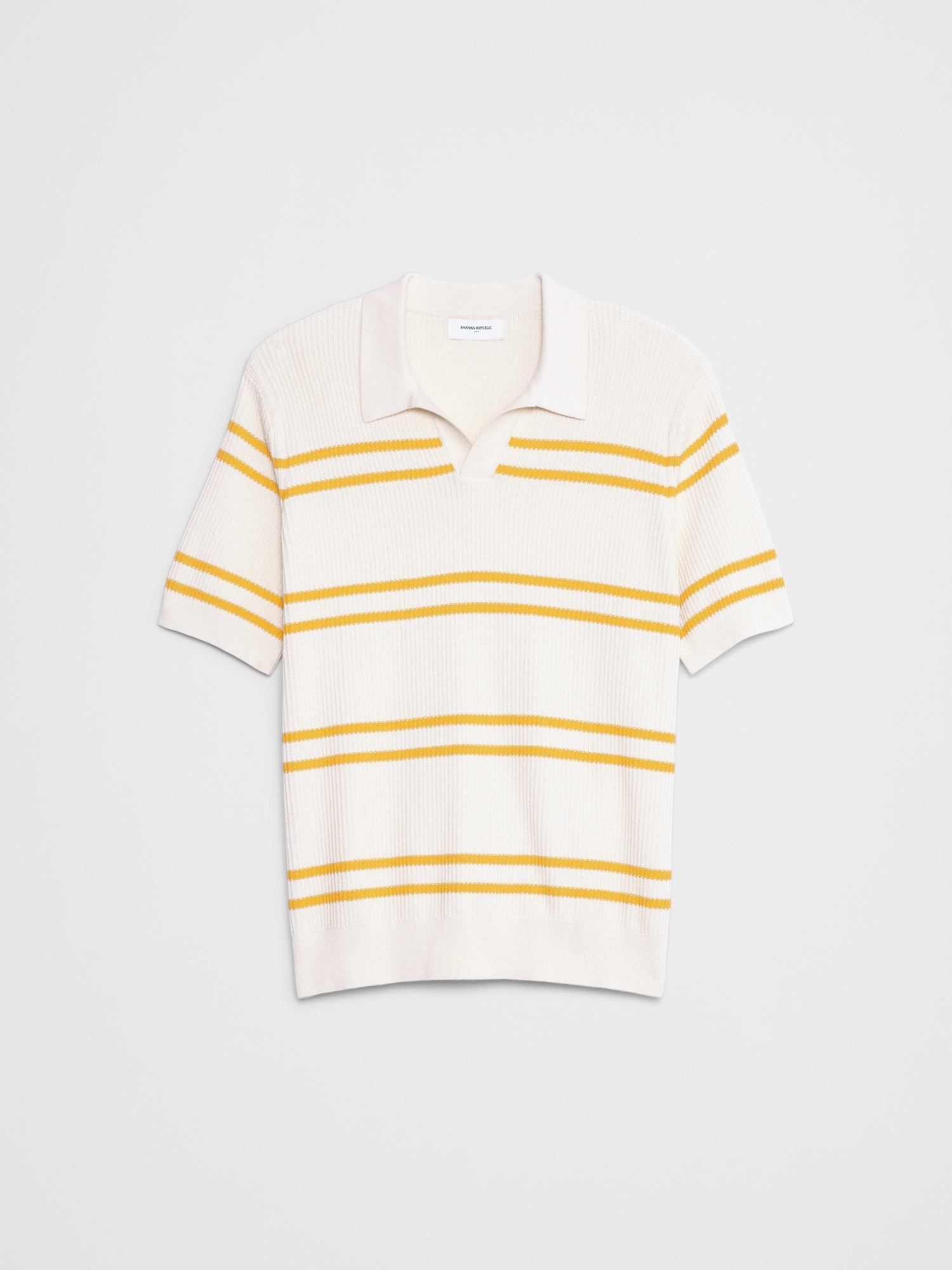 Refined Johnny-Collar Polo
