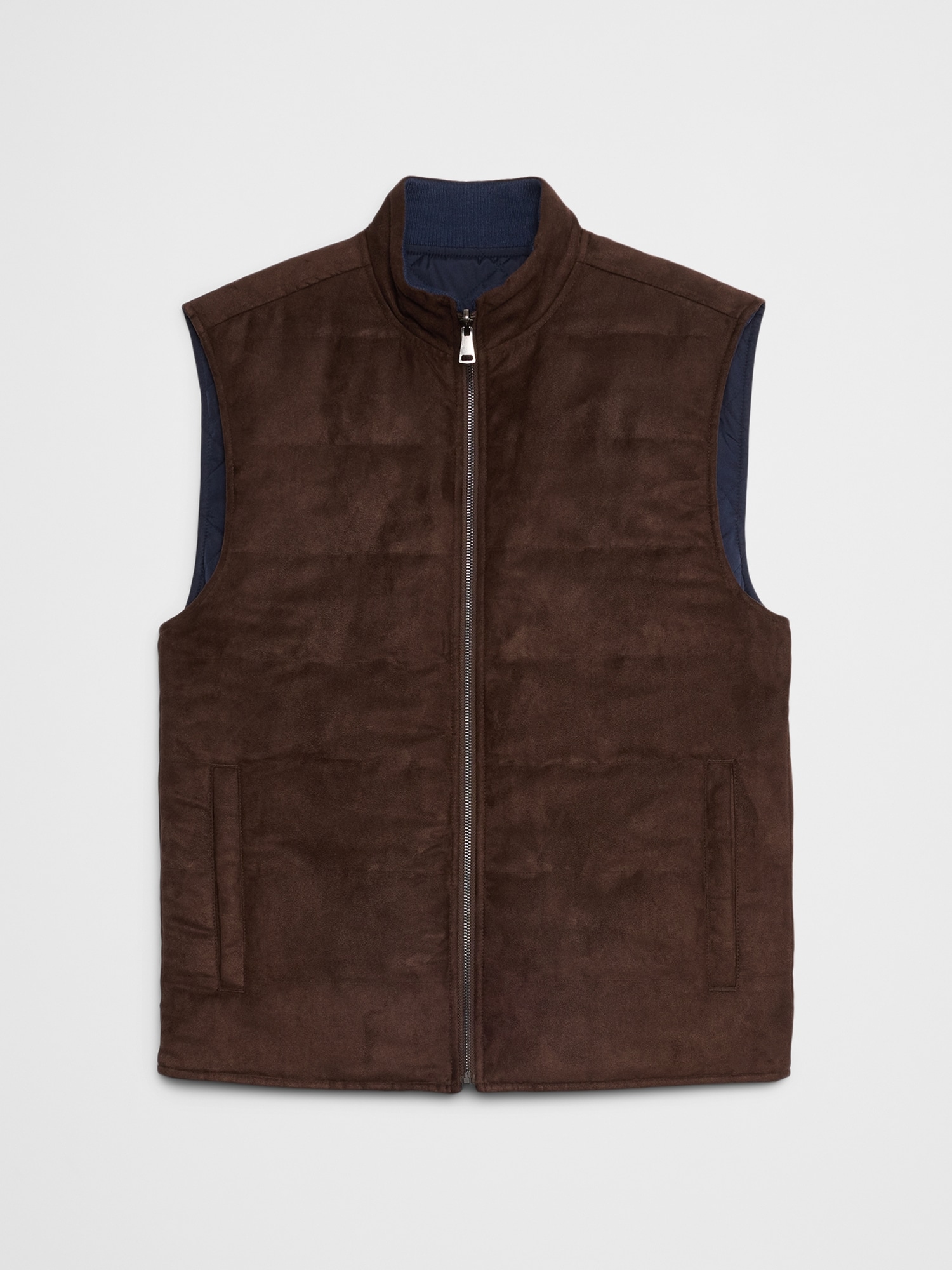 Image number 4 showing, Vegan Suede Reversible Vest