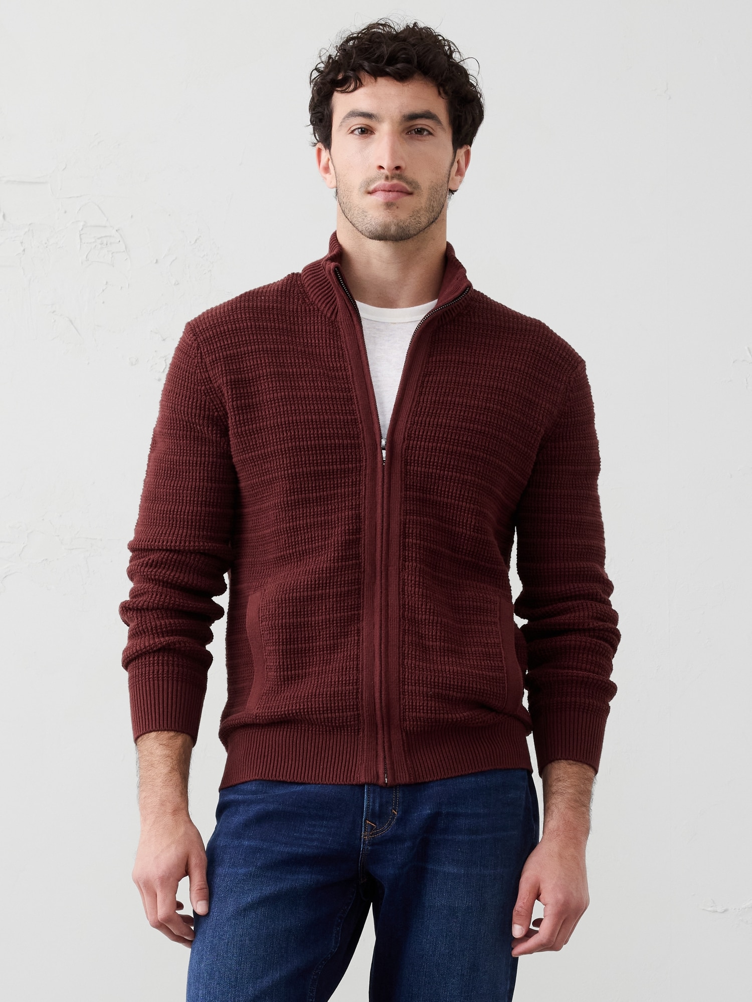 Textured Sweater Jacket