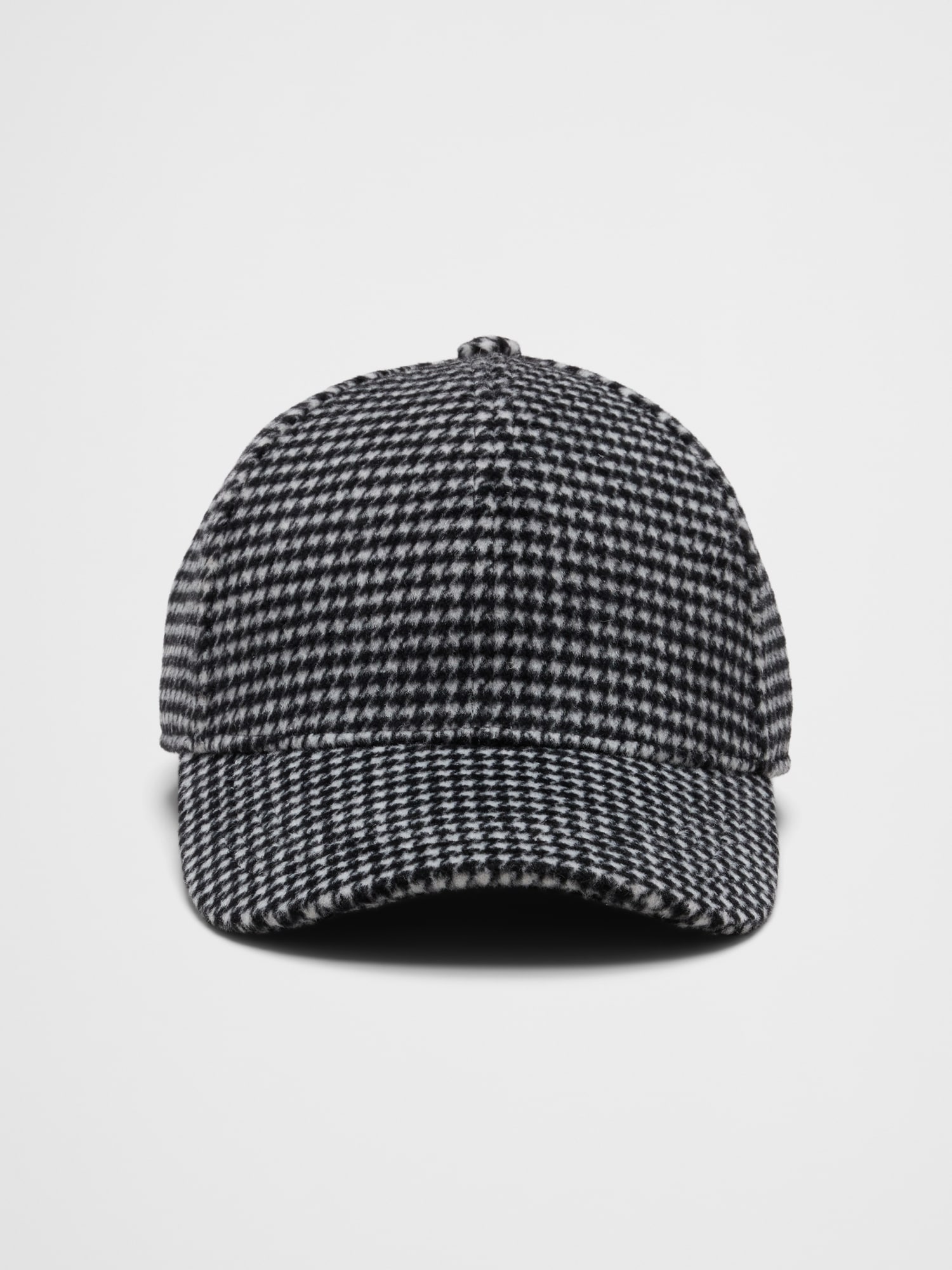 Textured Baseball Cap - Black/White