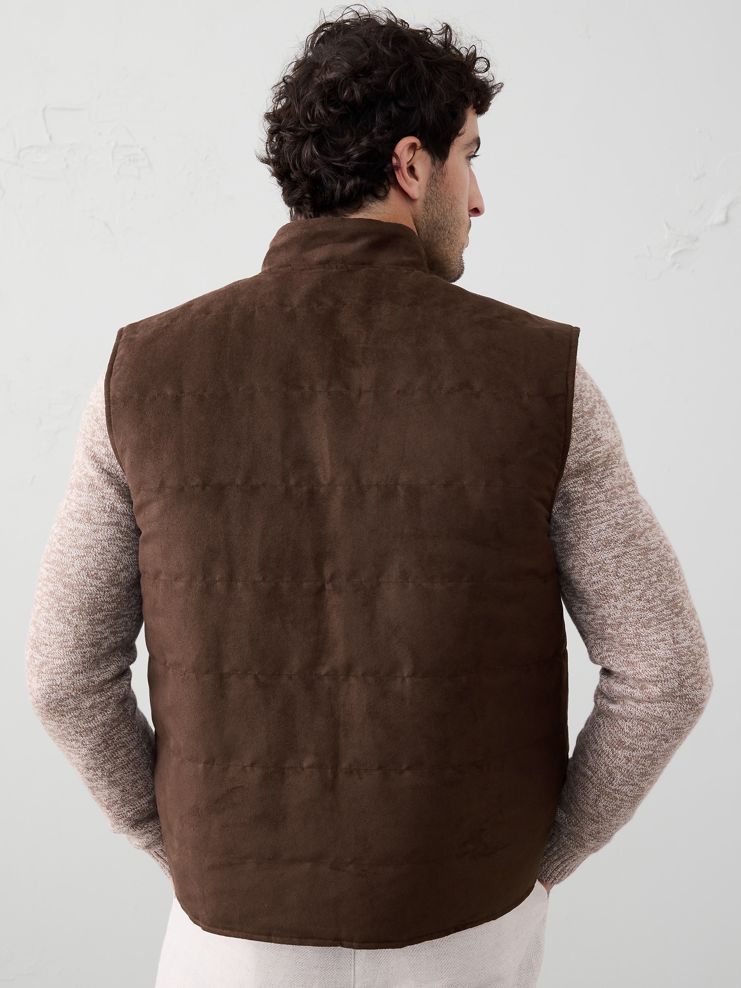 Image number 2 showing, Vegan Suede Reversible Vest