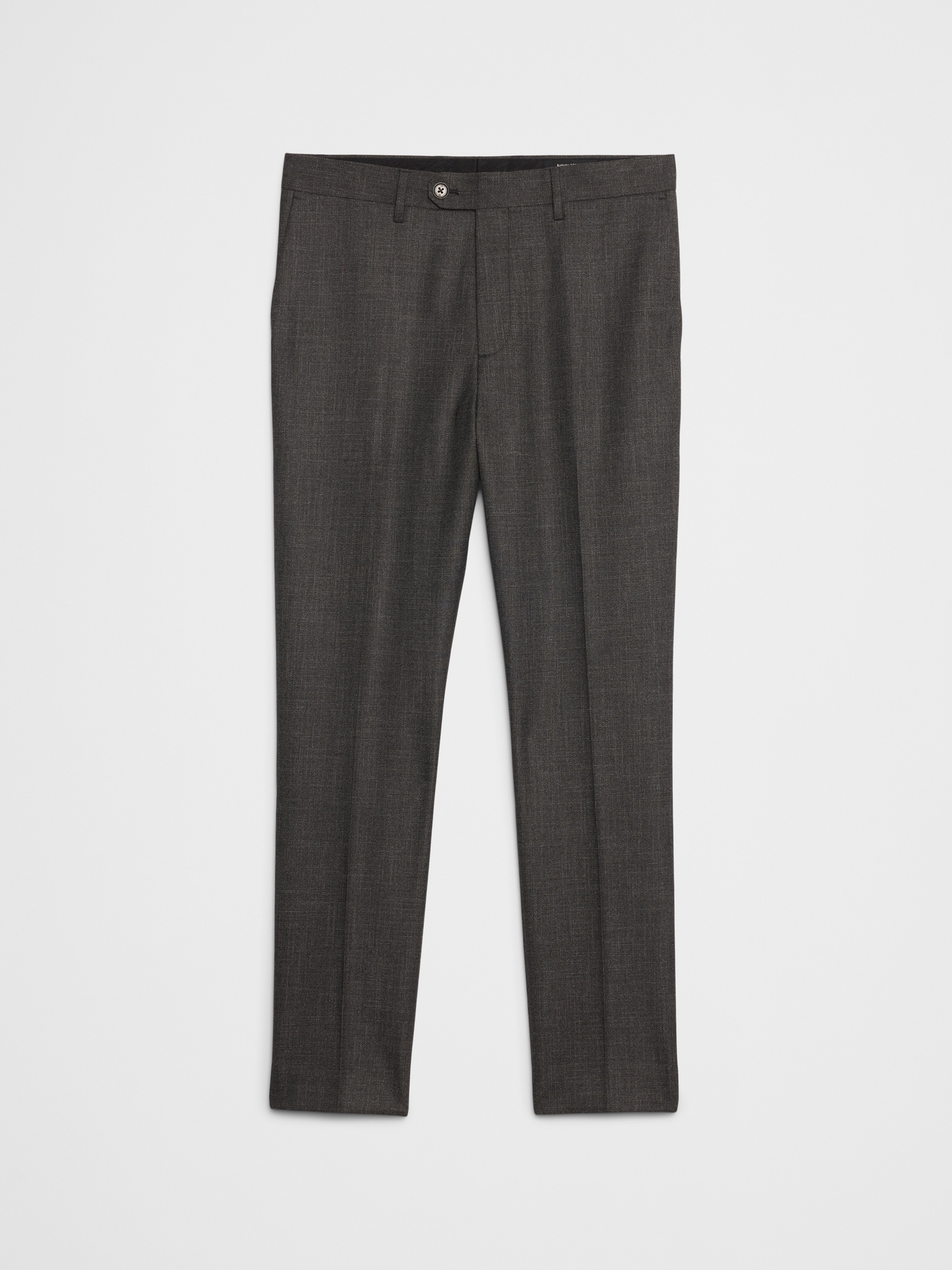 Image number 4 showing, Tailored-Fit Charcoal Crosshatch Suit Trouser