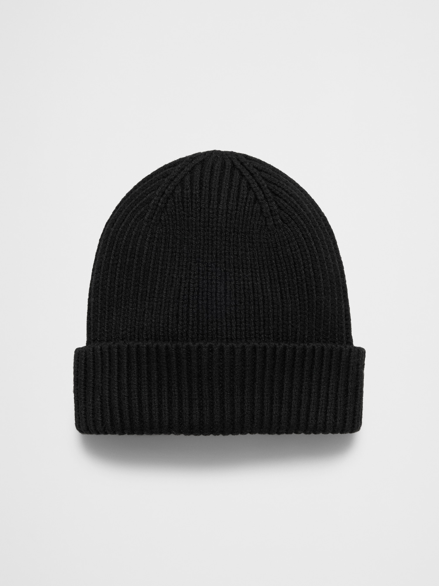 Ribbed Beanie - Black