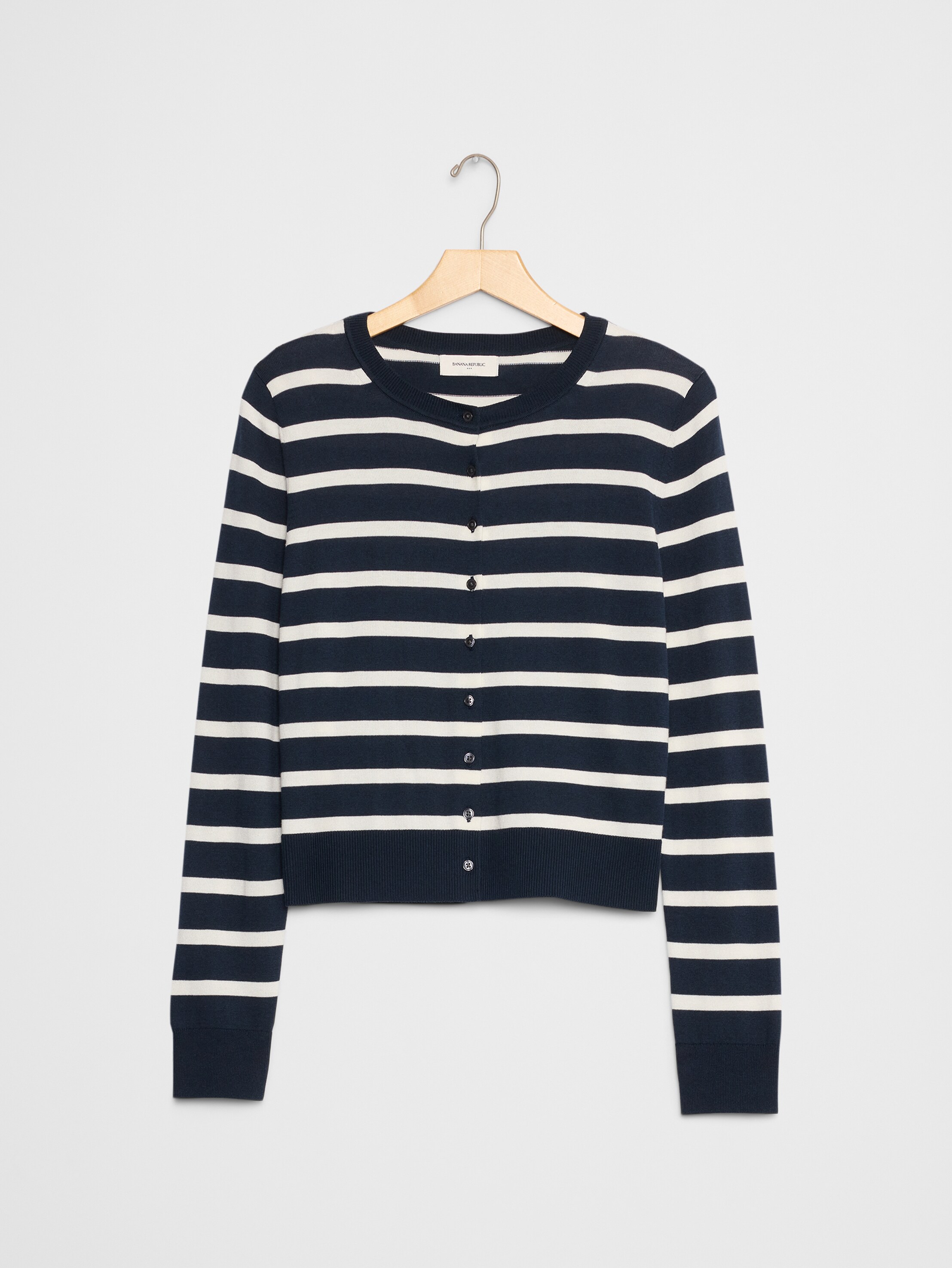 Cardigan Banana Republic Rayé Noir Et Blanc Taille S – Occasion En Très Bon état