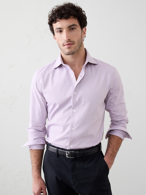 Slim-Fit Dobby Dress Shirt