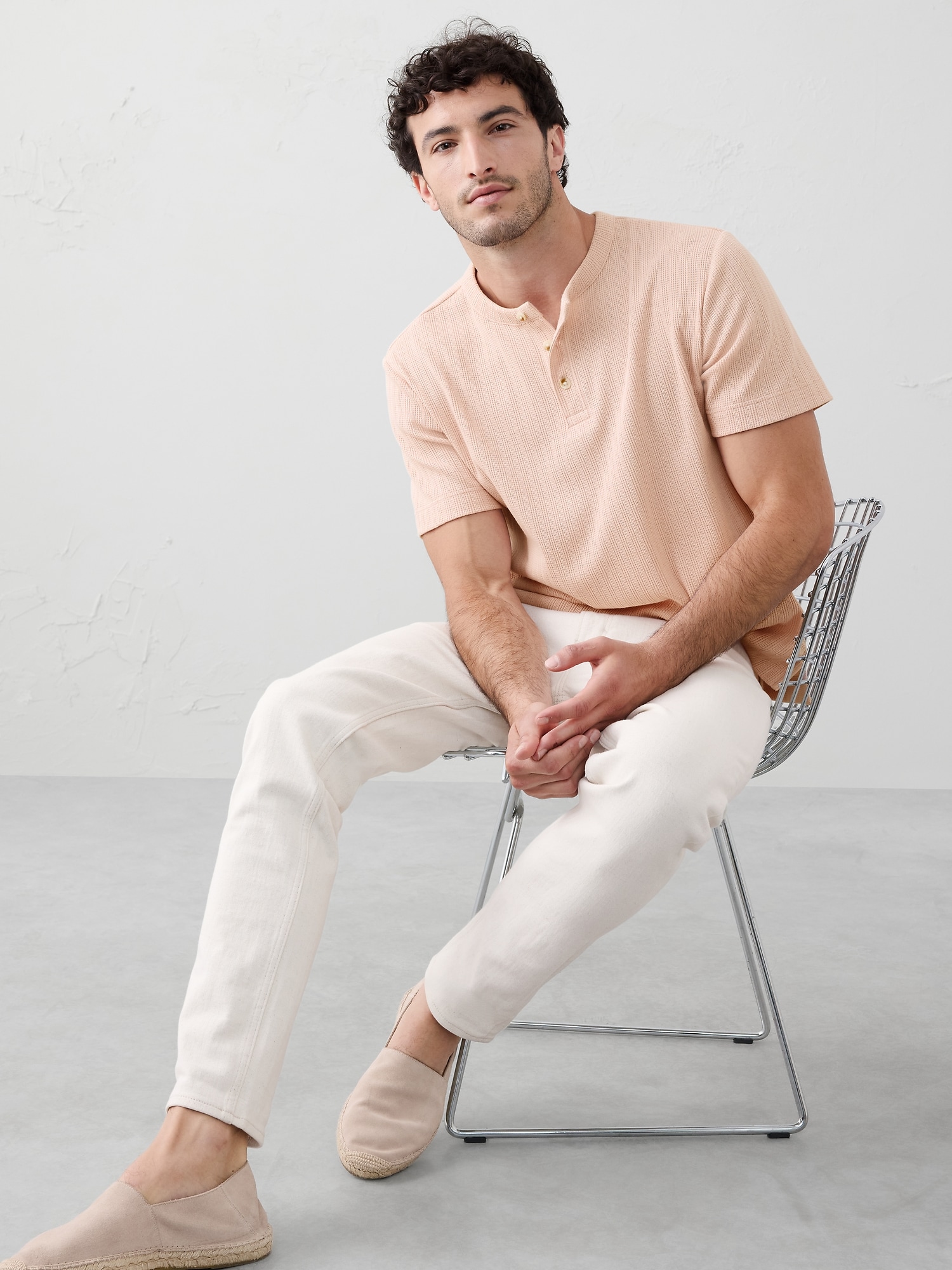 Image number 1 showing, Textured Henley