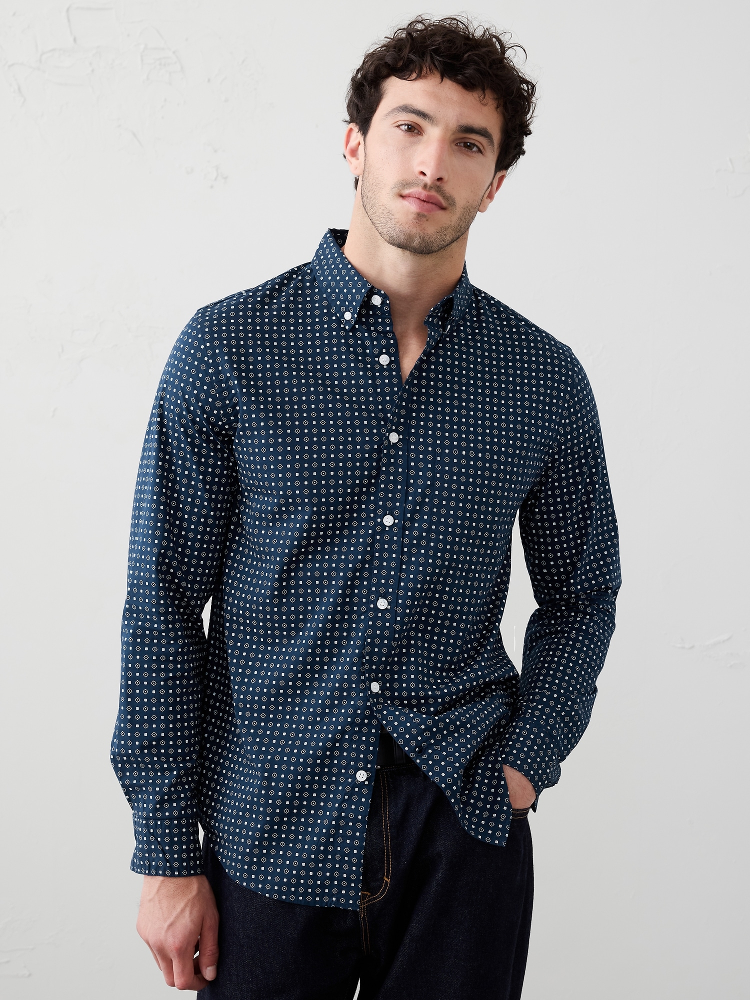 Slim Softwash Cotton Shirt