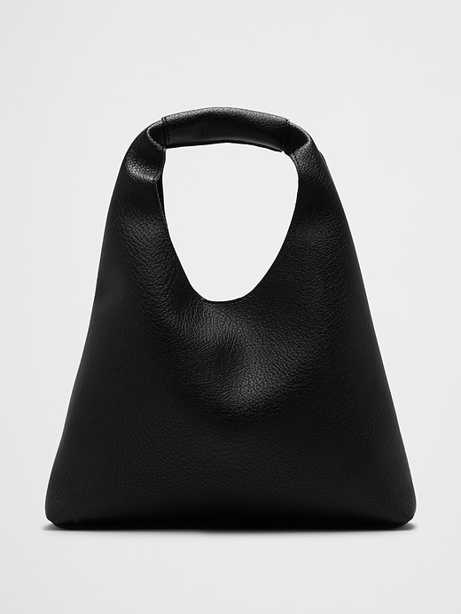 Vegan Leather Mini Slouchy Tote