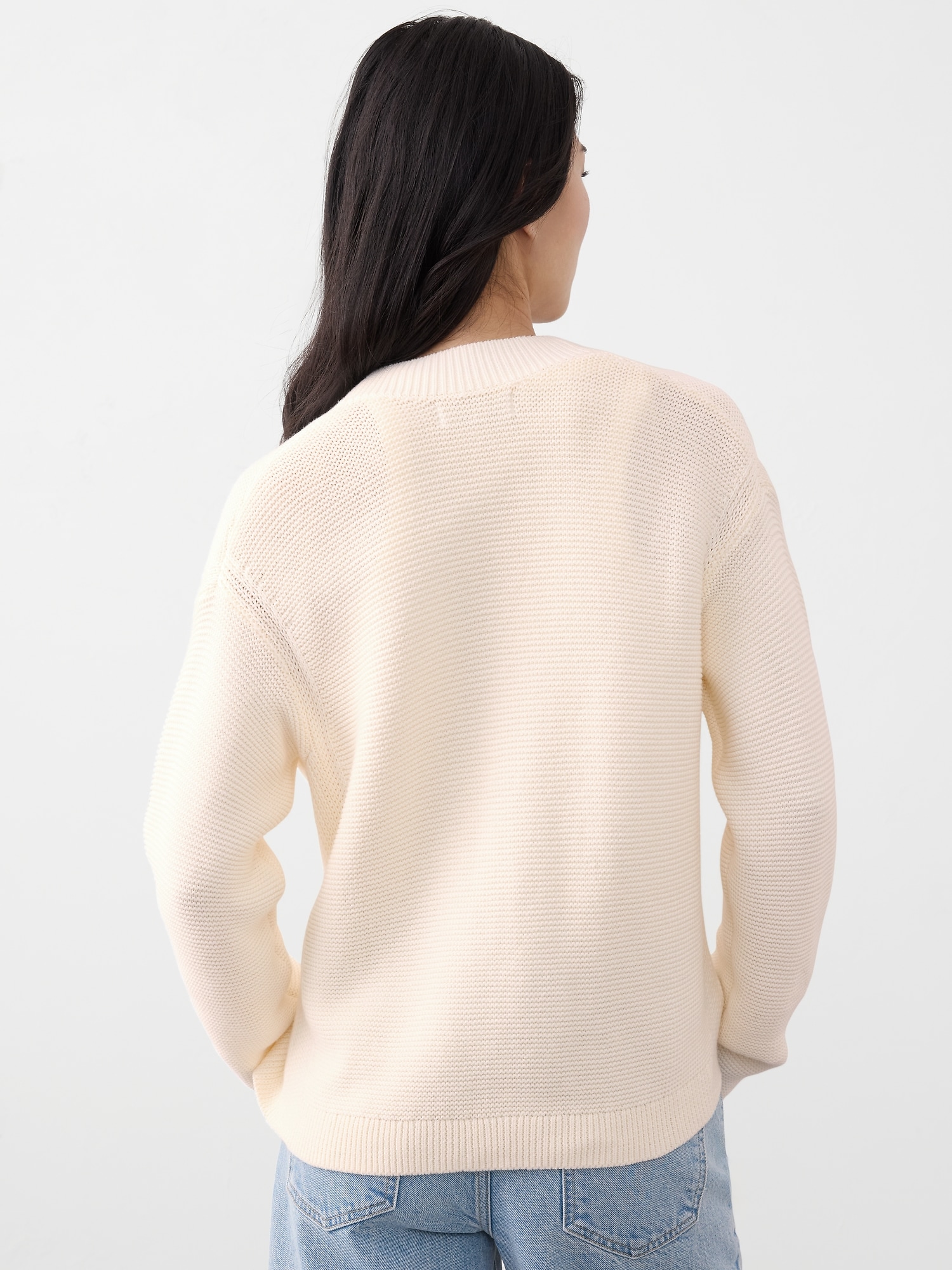 Textured Open-Front Cardigan Sweater