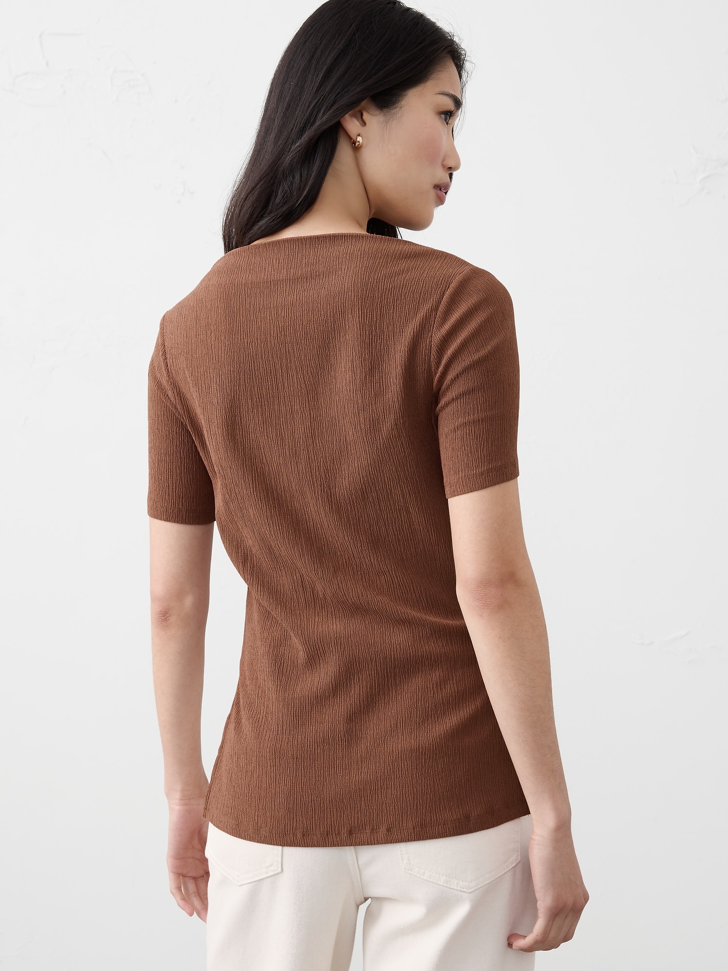 Image number 2 showing, Crinkle Jacquard Top