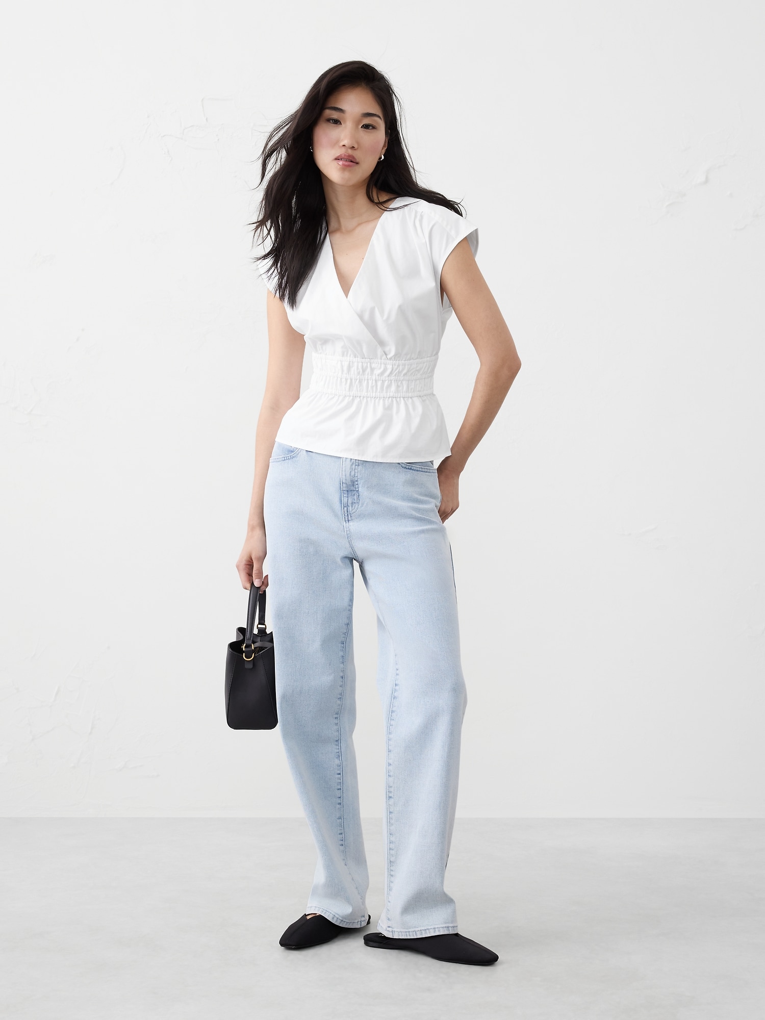 Image number 1 showing, Elastic Surplice Top