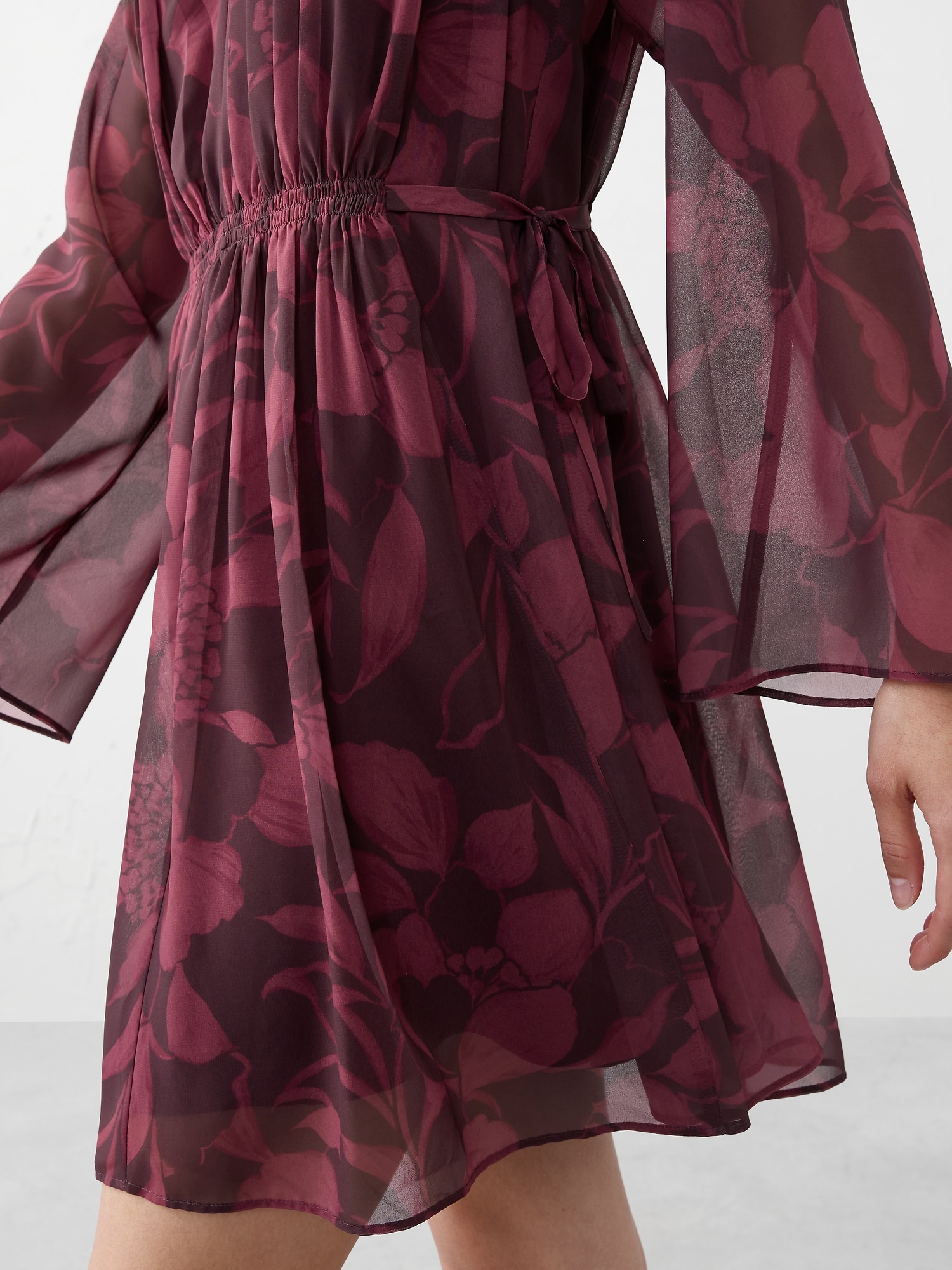 Image number 3 showing, Chiffon Side-Tie Mini Dress