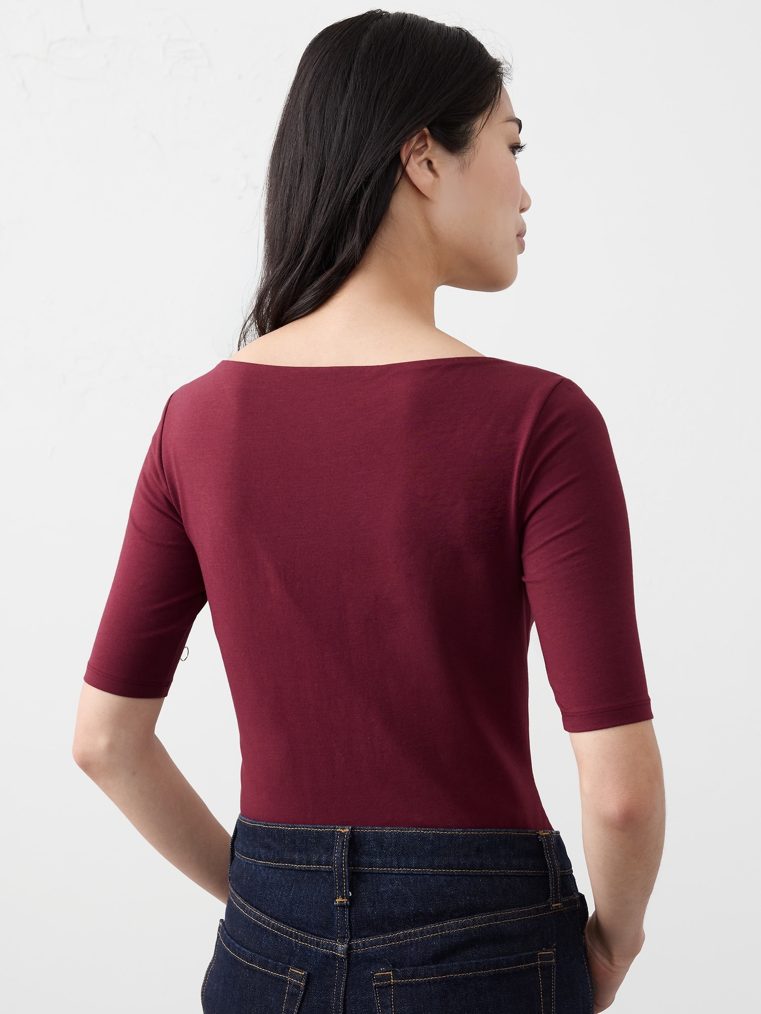Image number 2 showing, Soft Stretch Elbow-Sleeve Top