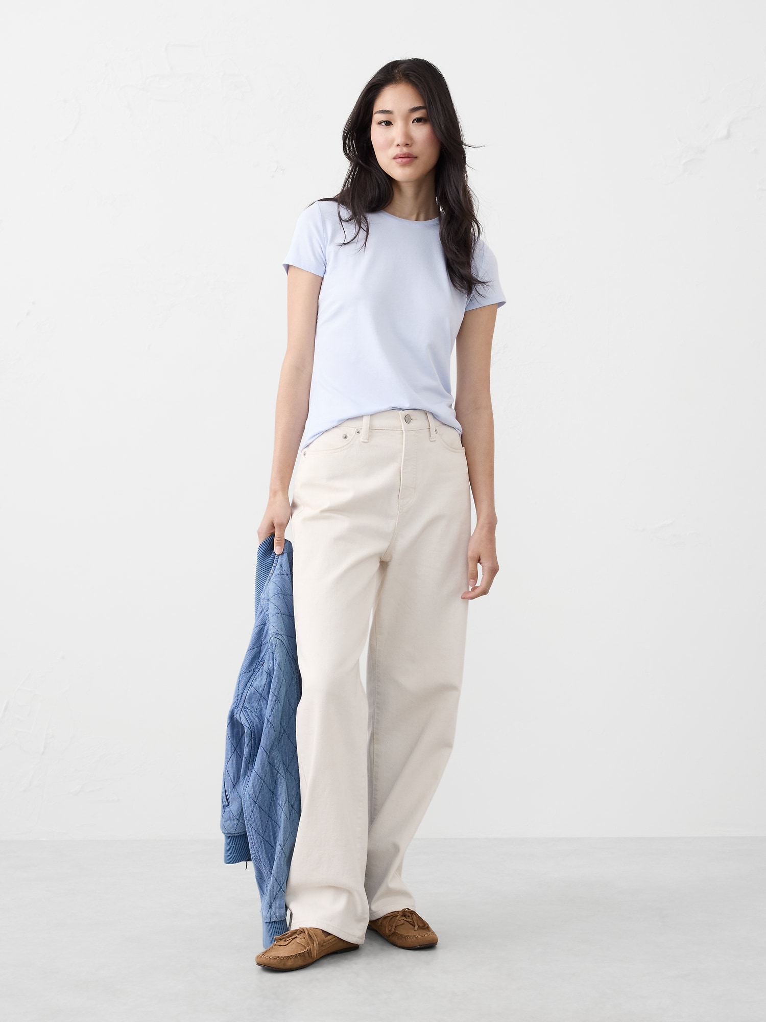 Timeless Crew-Neck T-Shirt - Crisp Blue