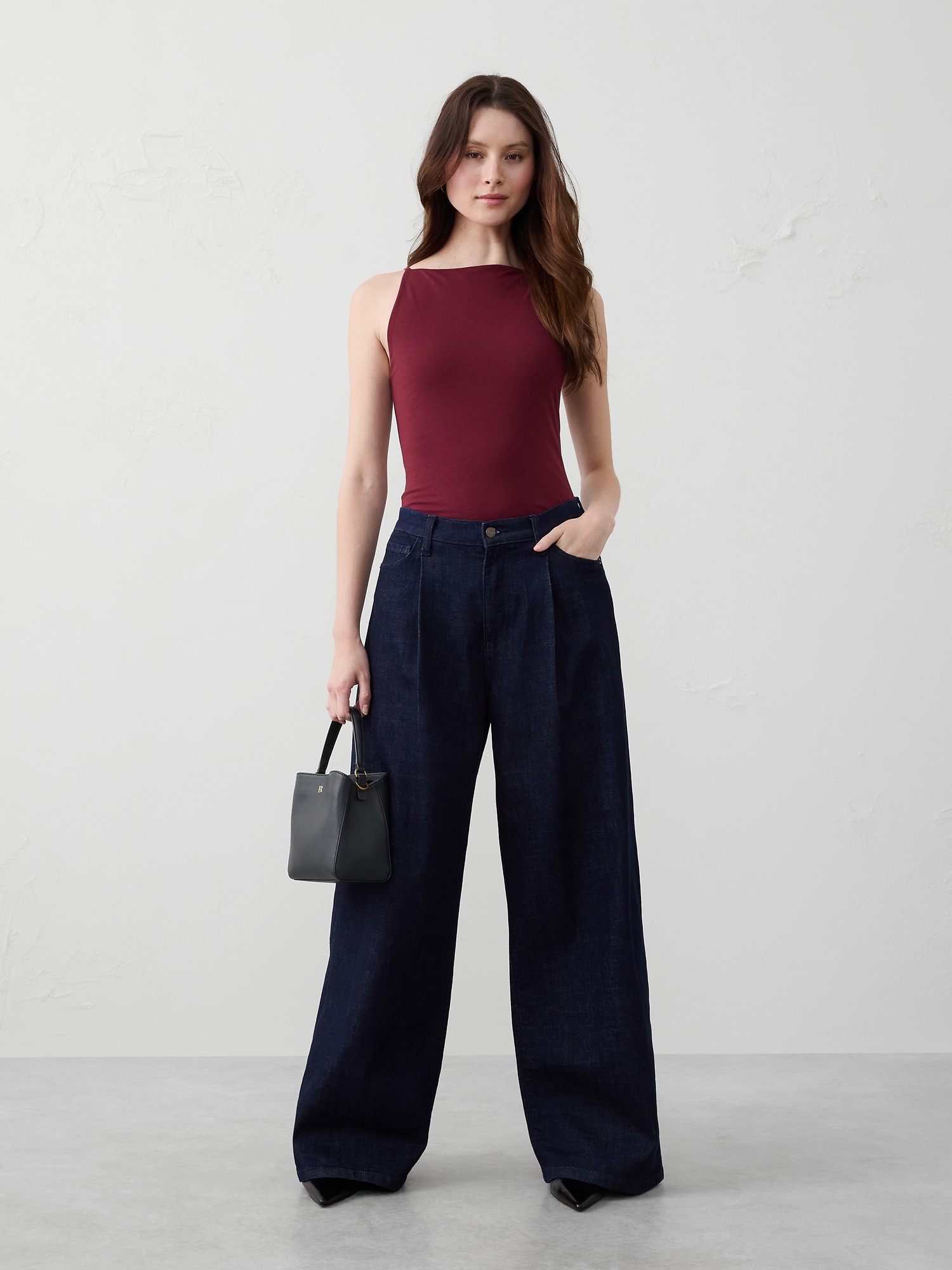 Soft Stretch Tank Top - Bright Wine