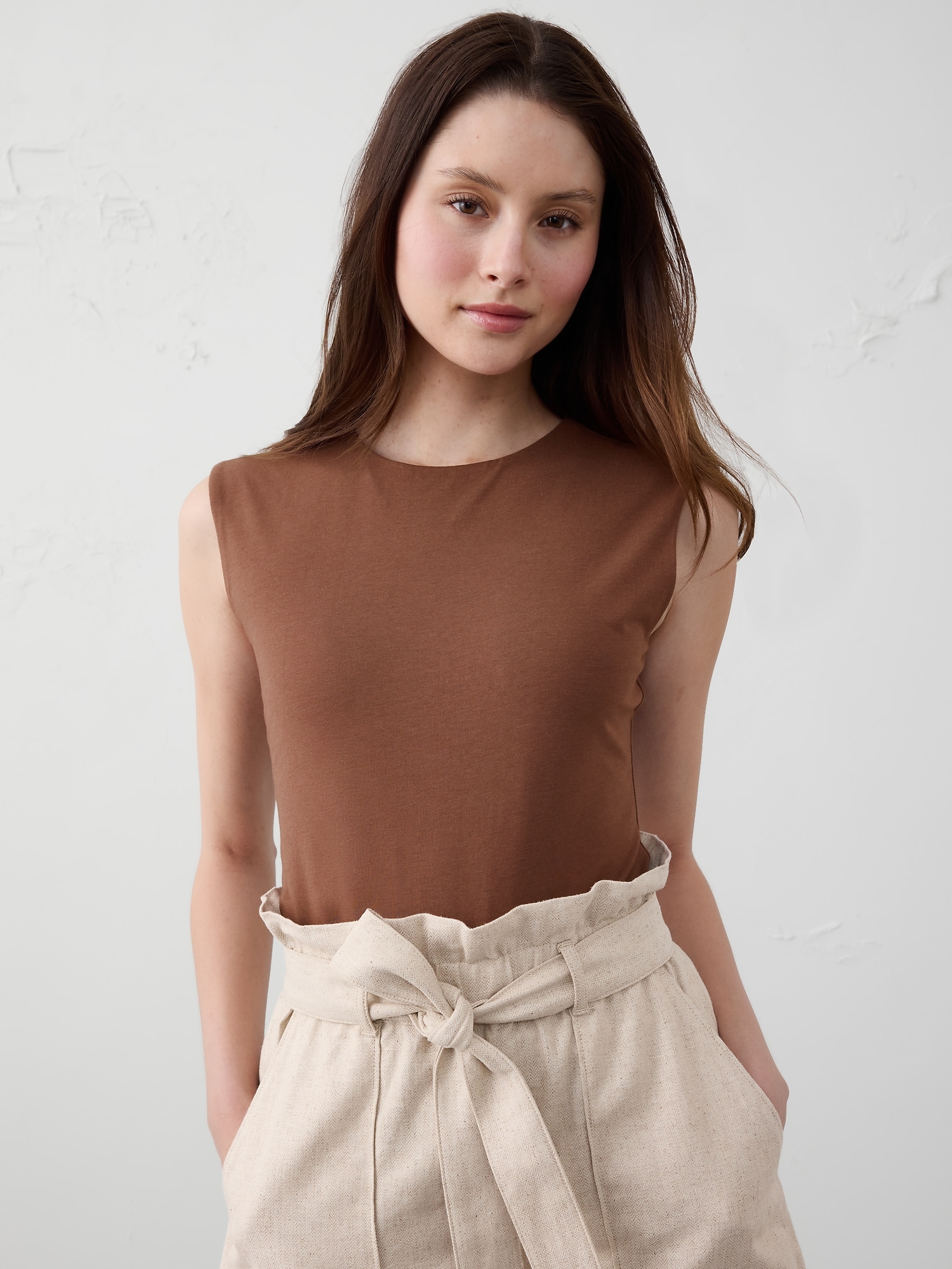 Image number 1 showing, Soft Stretch Crew-Neck T-Shirt