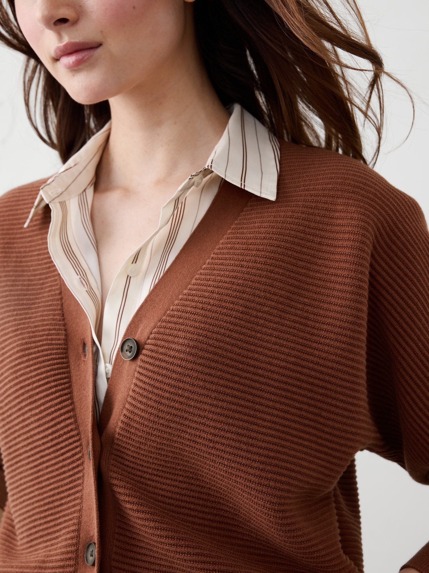 Image number 3 showing, Horizontal Ribbed Cardigan