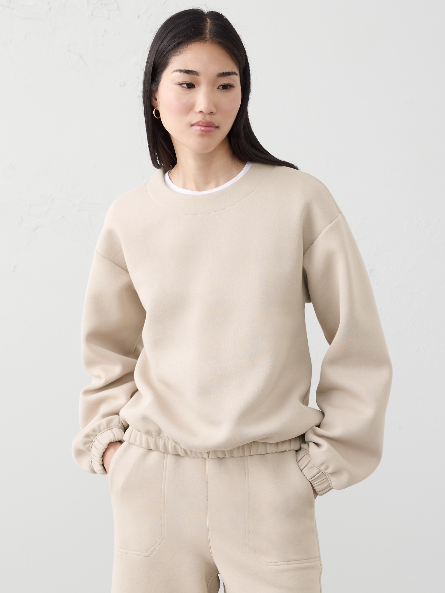 Image number 1 showing, High-Neck Sweatshirt