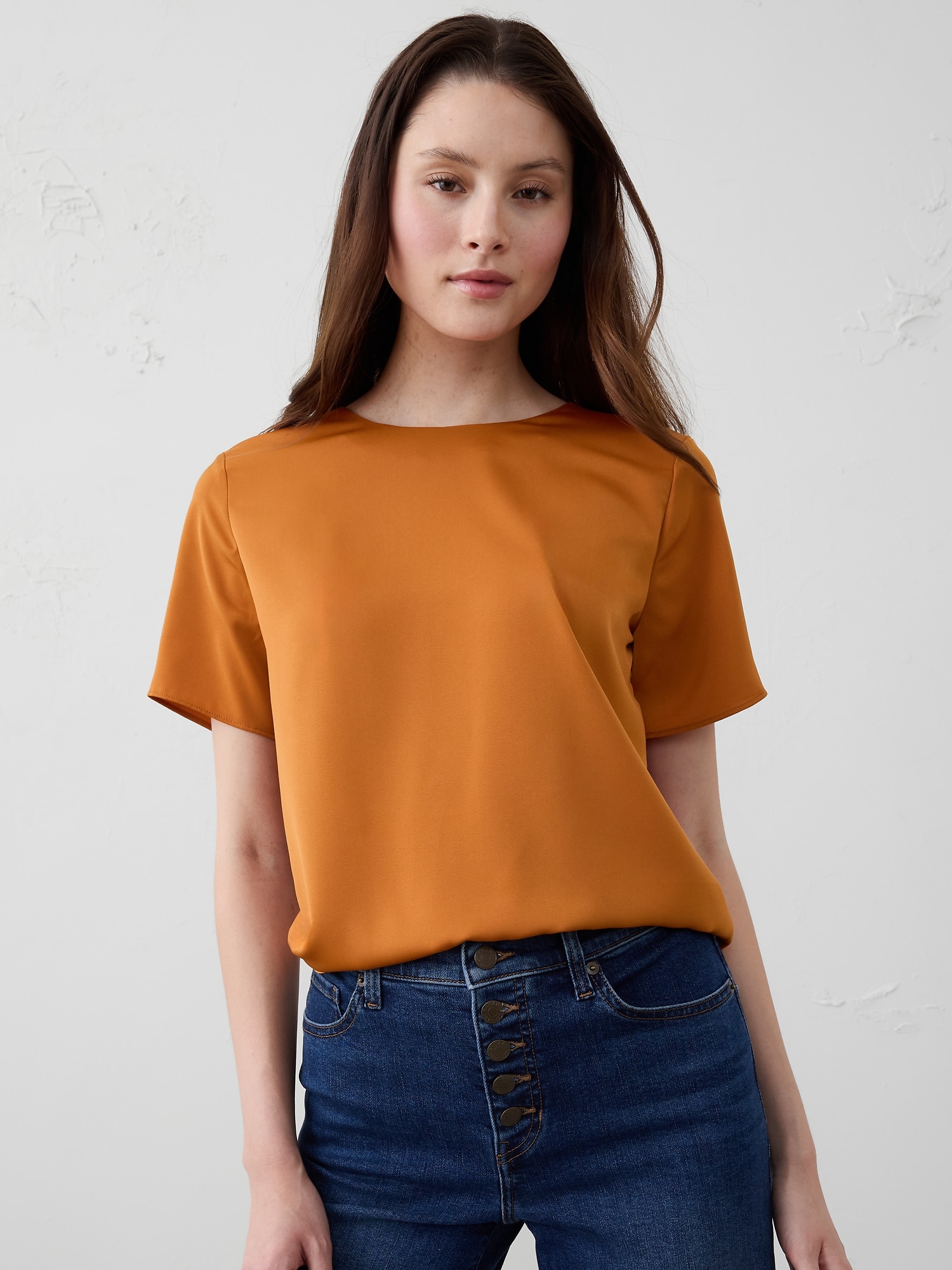 Classic Crew-Neck T-Shirt - Orange