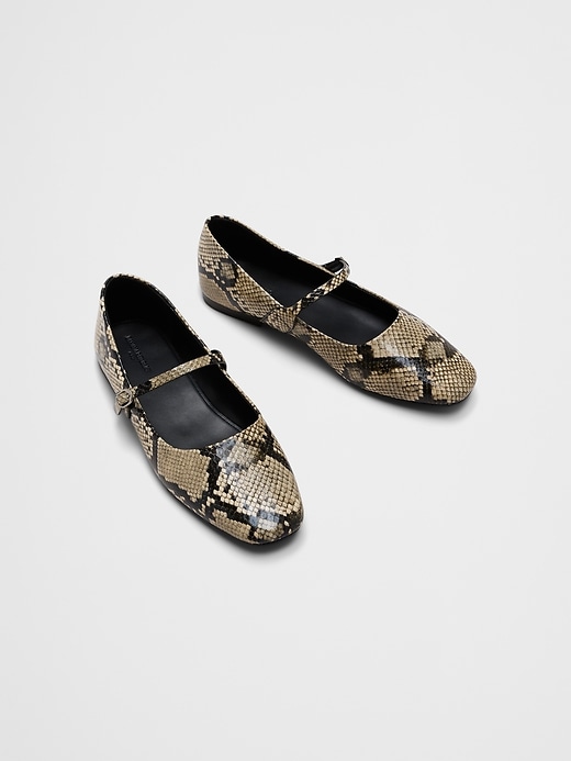 Vegan Leather Maryjane Ballet Flat
