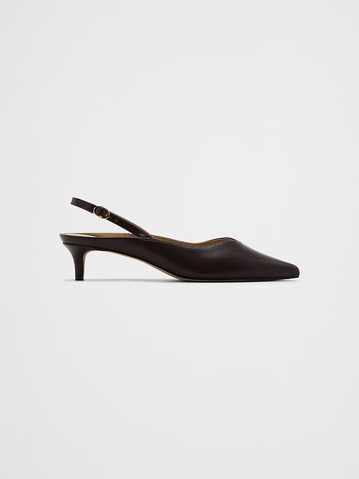 Leather Heeled Mule