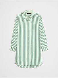 Linen-Blend Mini Shirtdress