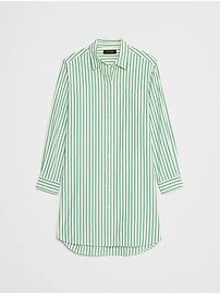 Linen-Blend Mini Shirtdress