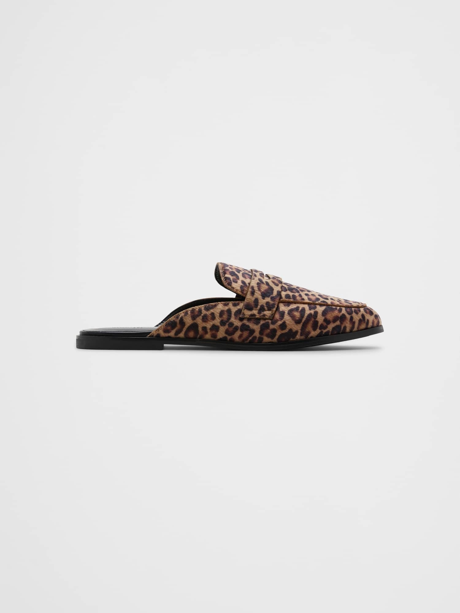 Vegan Leather Loafer Mule