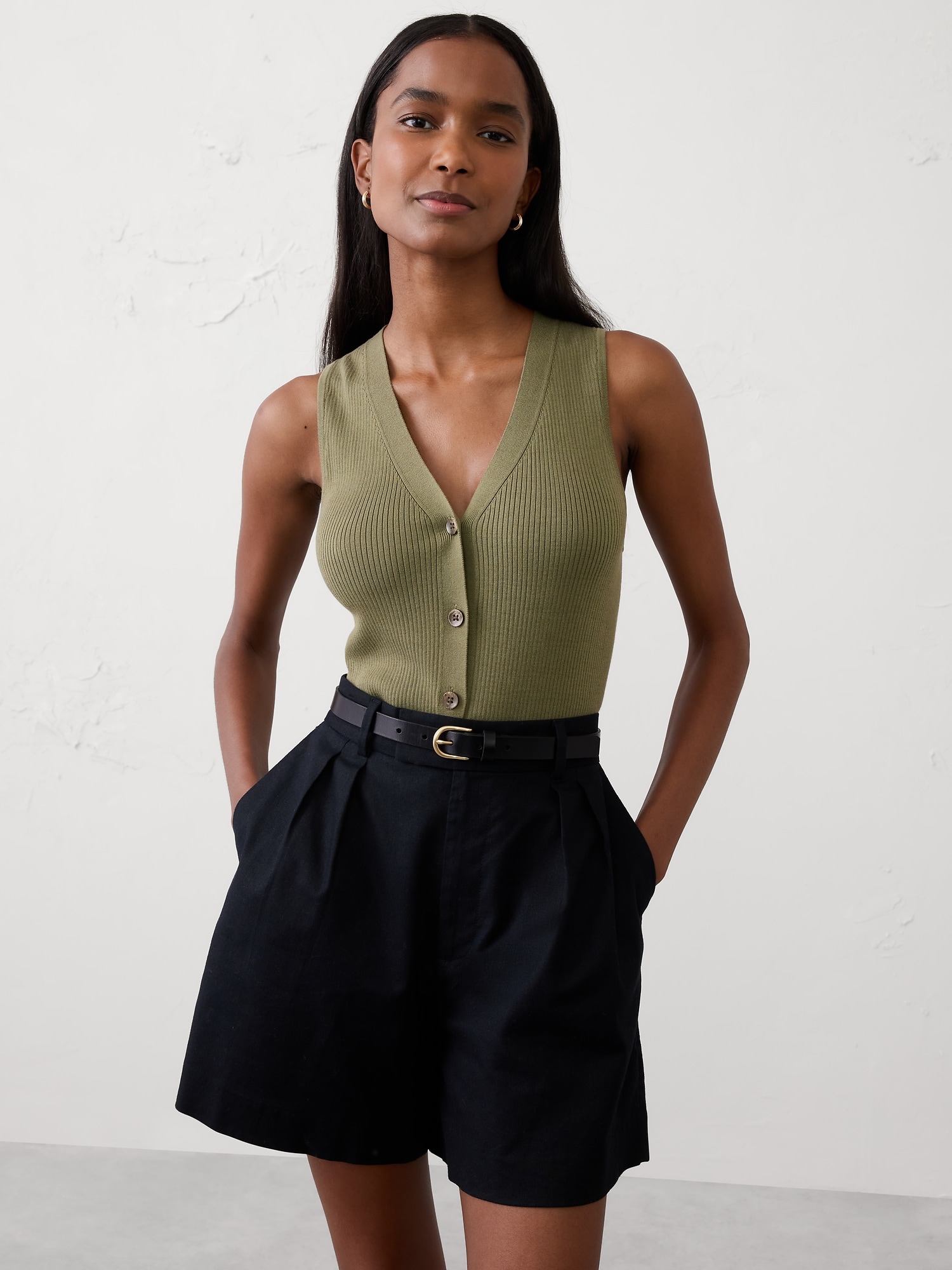 Racer-Back Sweater Vest