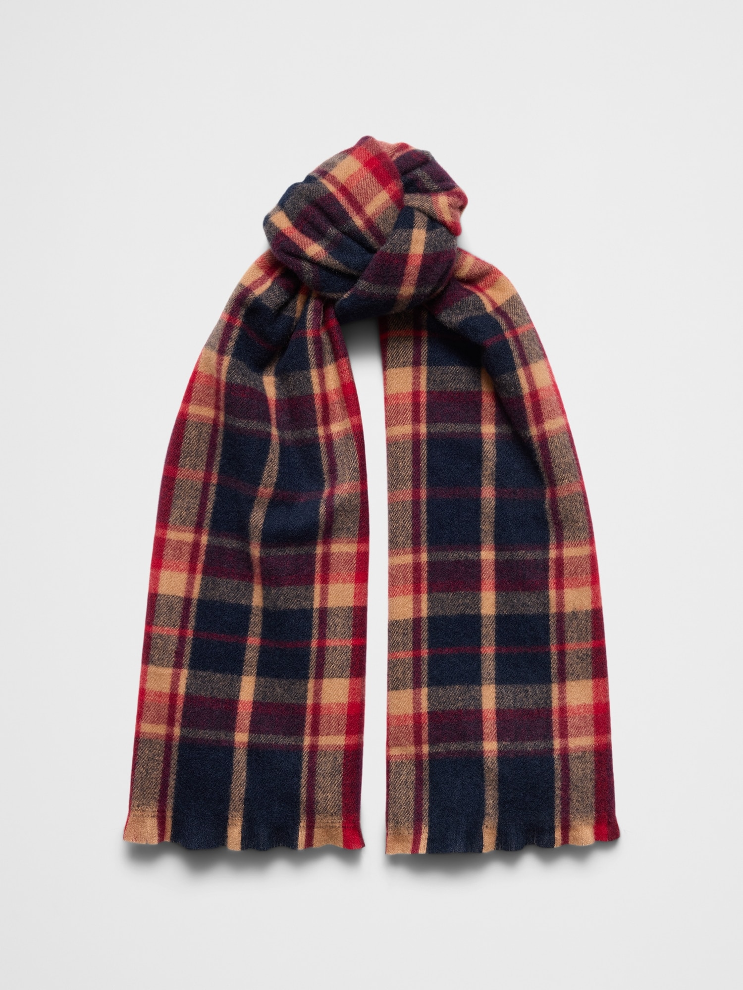 Fall Scarf - Red Navy