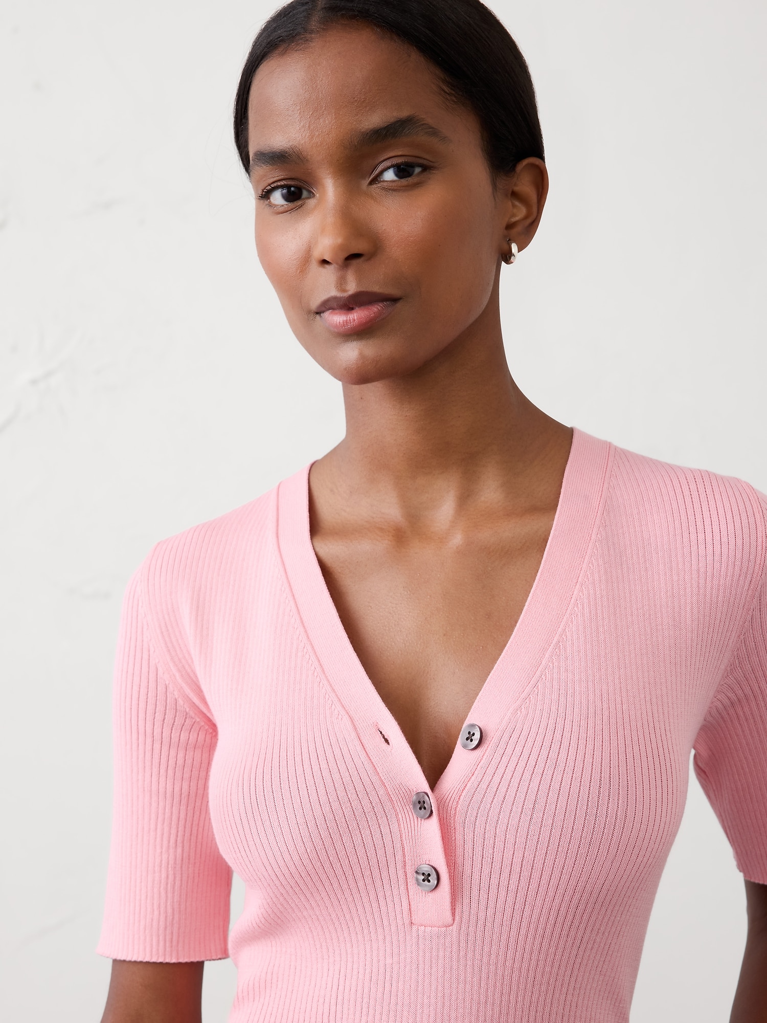 Image number 3 showing, Ribbed Sweater Henley